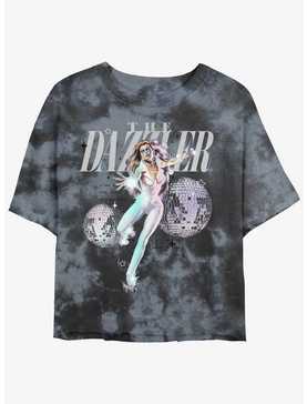 Marvel Dazzler Daze Womens Tie-Dye Crop T-Shirt, , hi-res
