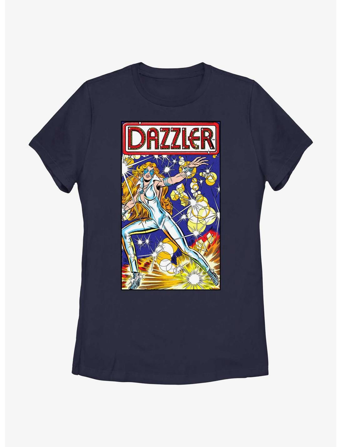 Marvel Dazzler Cover Comic 20 Womens T-Shirt, NAVY, hi-res