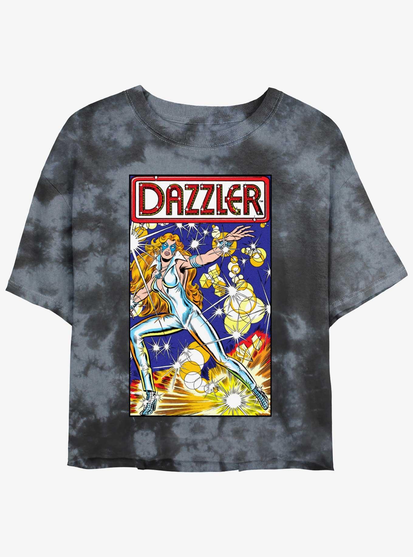 Marvel Dazzler Cover Comic 20 Womens Tie-Dye Crop T-Shirt, , hi-res