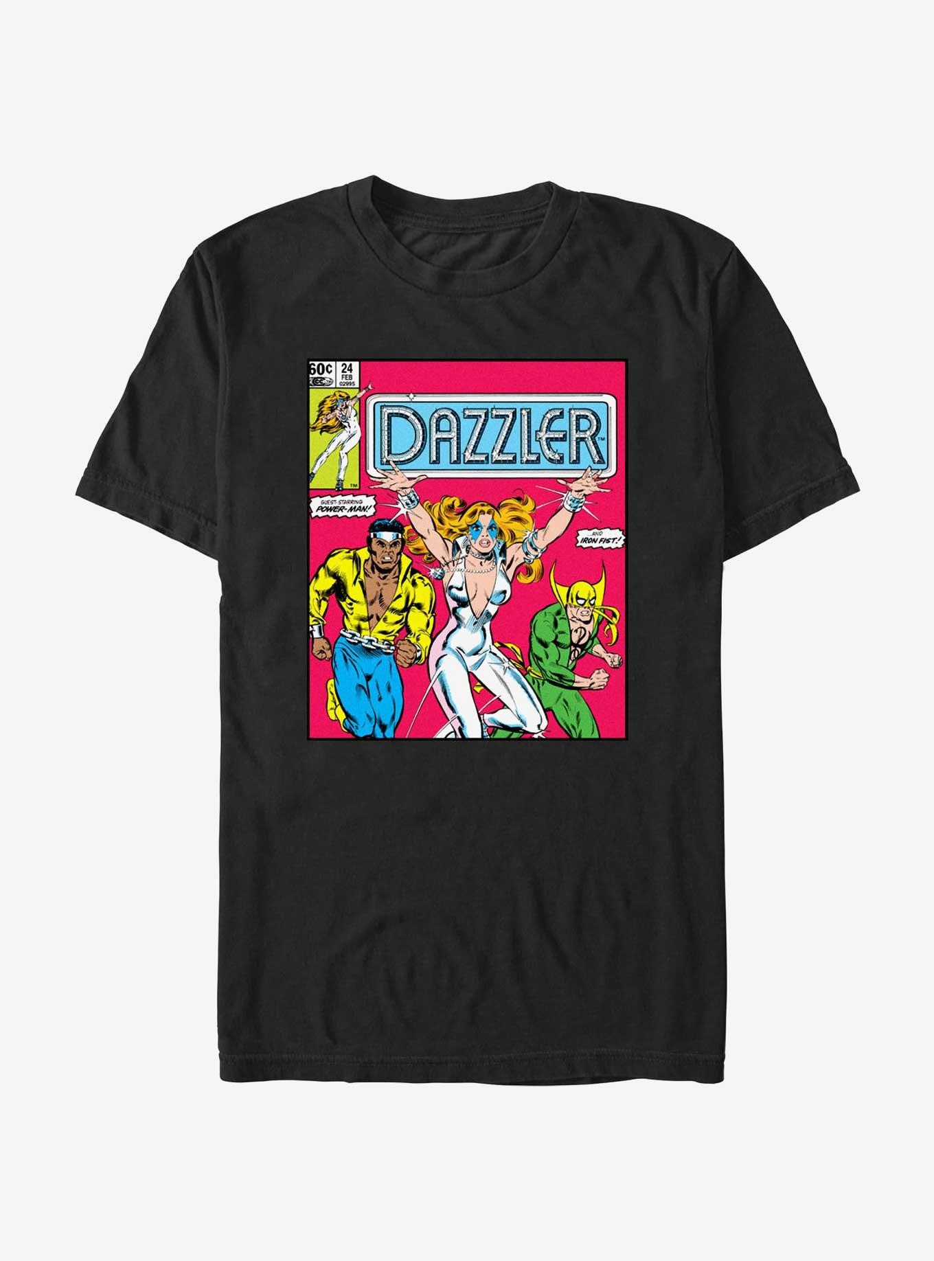 Marvel Dazzler Iron Fist And Luke Cage T-Shirt, BLACK, hi-res