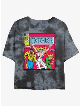 Marvel Dazzler Iron Fist And Luke Cage Womens Tie-Dye Crop T-Shirt, , hi-res