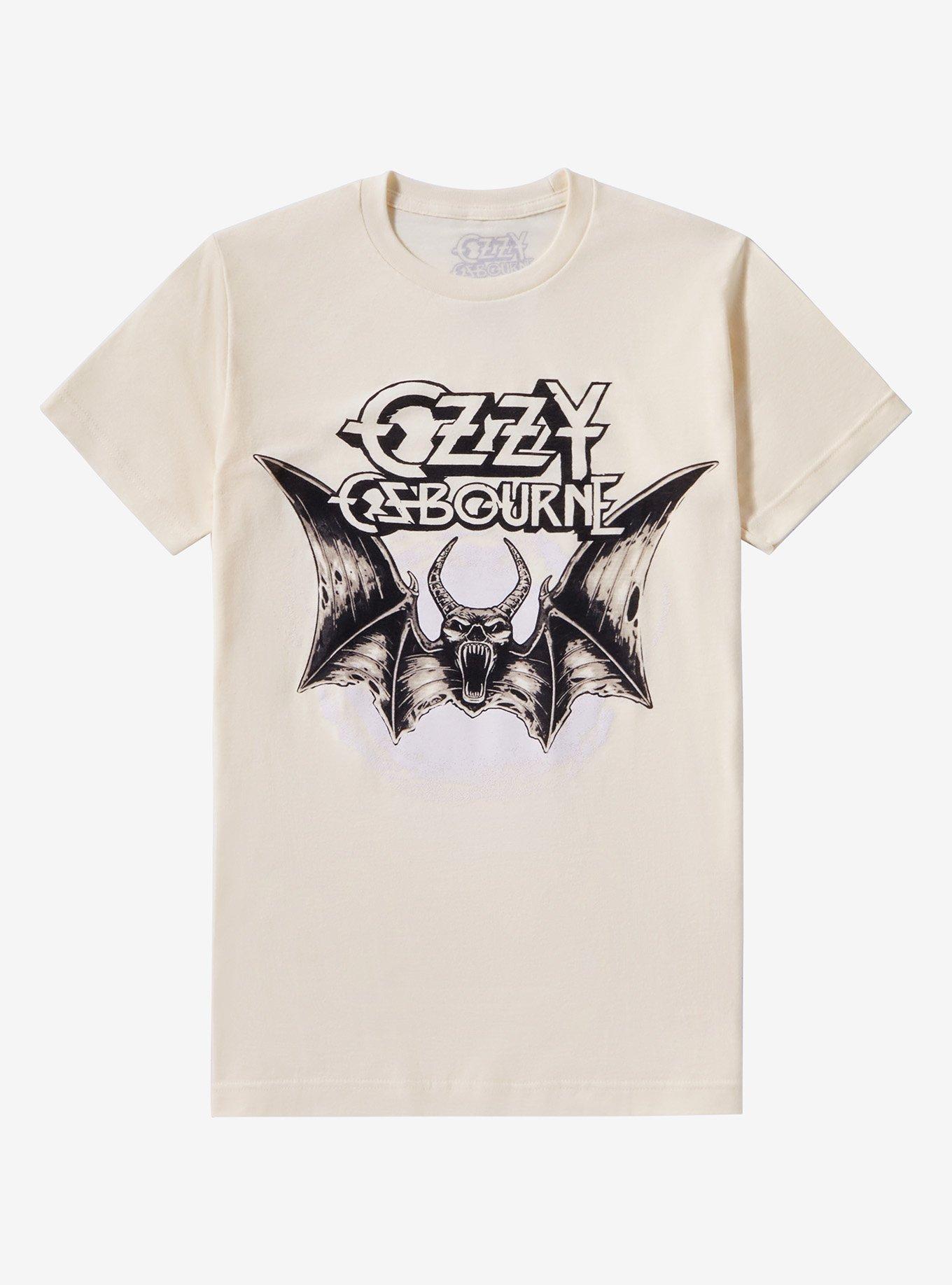 Ozzy Osbourne Devil Bat Boyfriend Fit Girls T-Shirt, NATURAL, hi-res