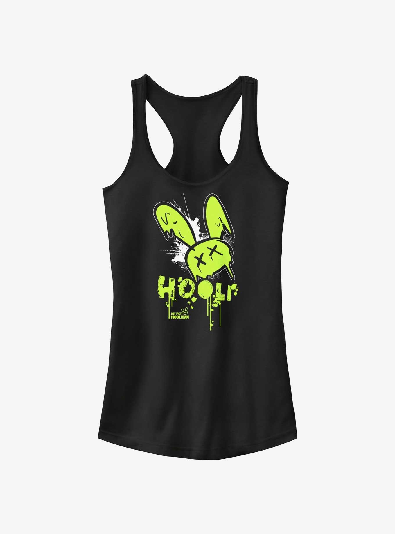 My Pet Hooligan Hooli Graffiti Girls Tank, BLACK, hi-res