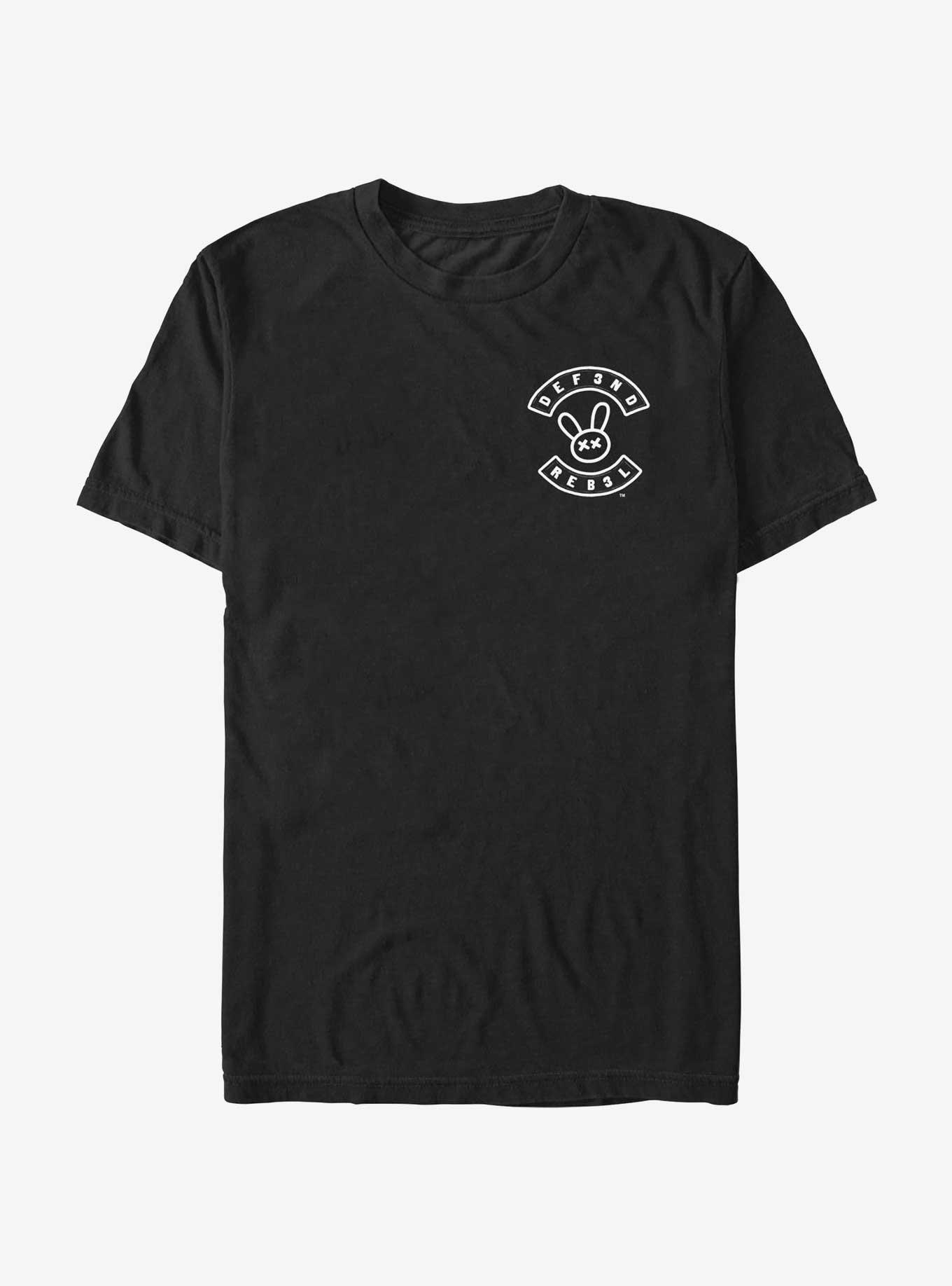 My Pet Hooligan Defend Rebel Pocket Logo T-Shirt, BLACK, hi-res