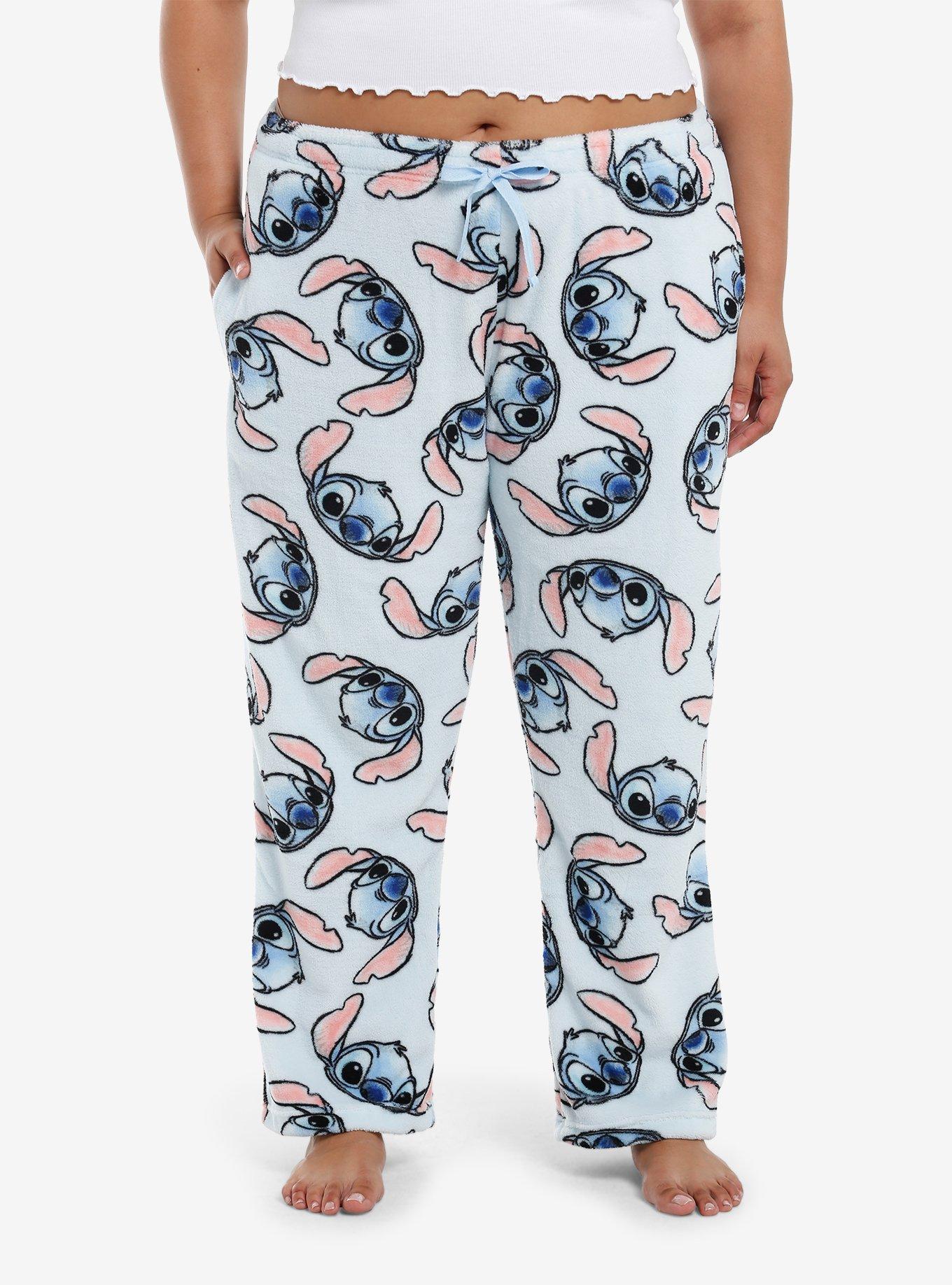 Disney Lilo & Stitch Face Pajama Pants Plus Size, , hi-res