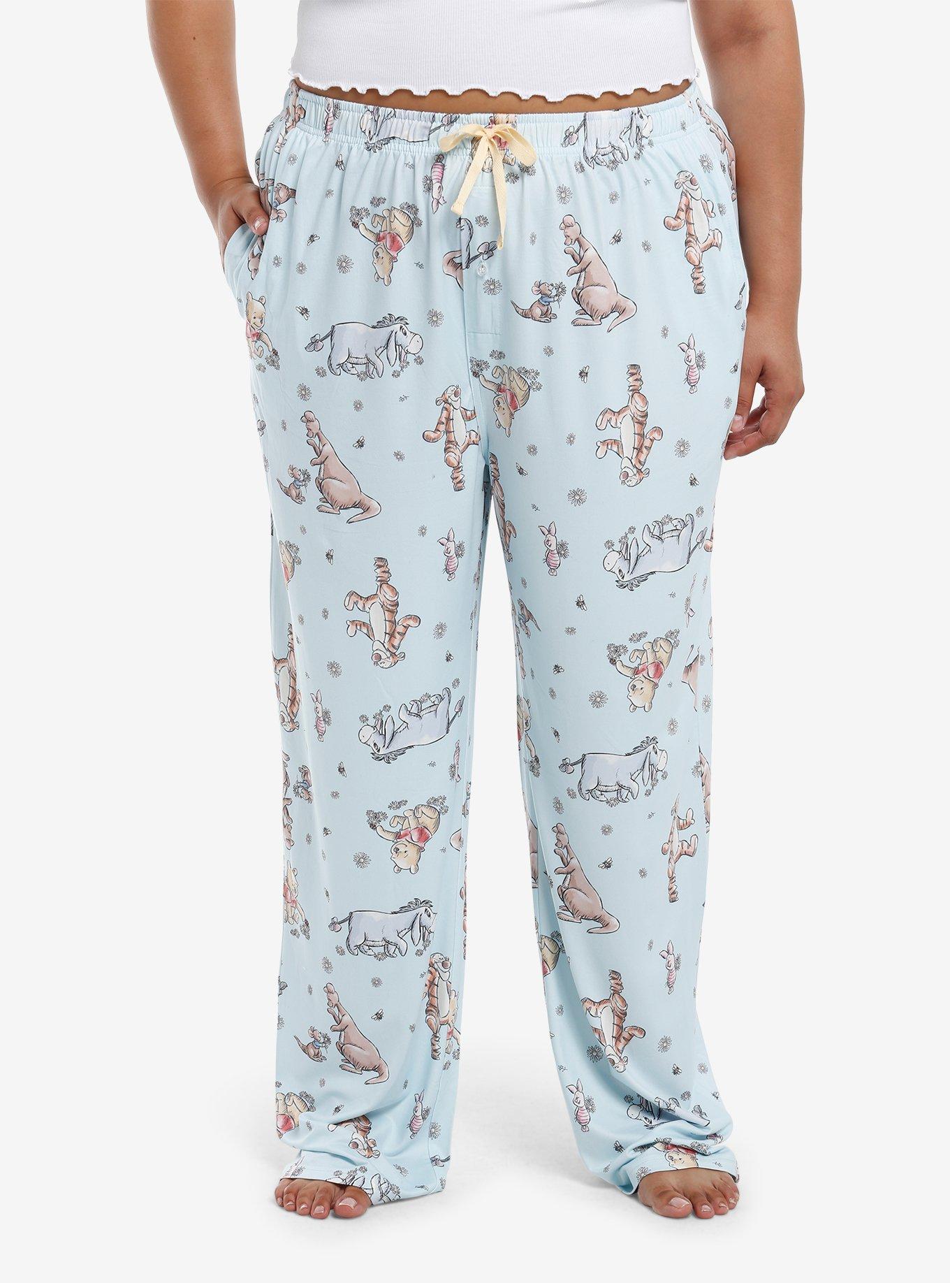 Disney Winnie The Pooh Pastel Character Pajama Pants Plus Size, , hi-res