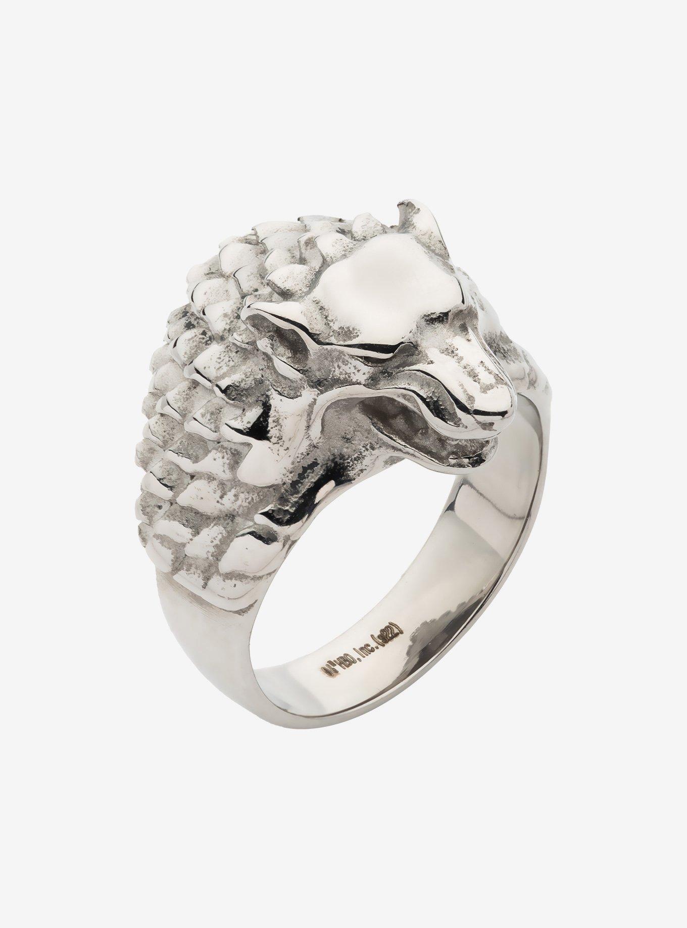 Game of Thrones House Stark Dire Wolf Ring 