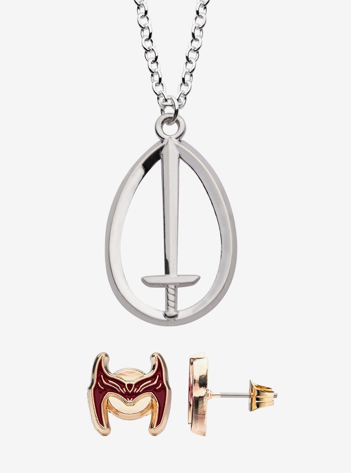 Marvel WandaVision Necklace & Earring Set, , hi-res