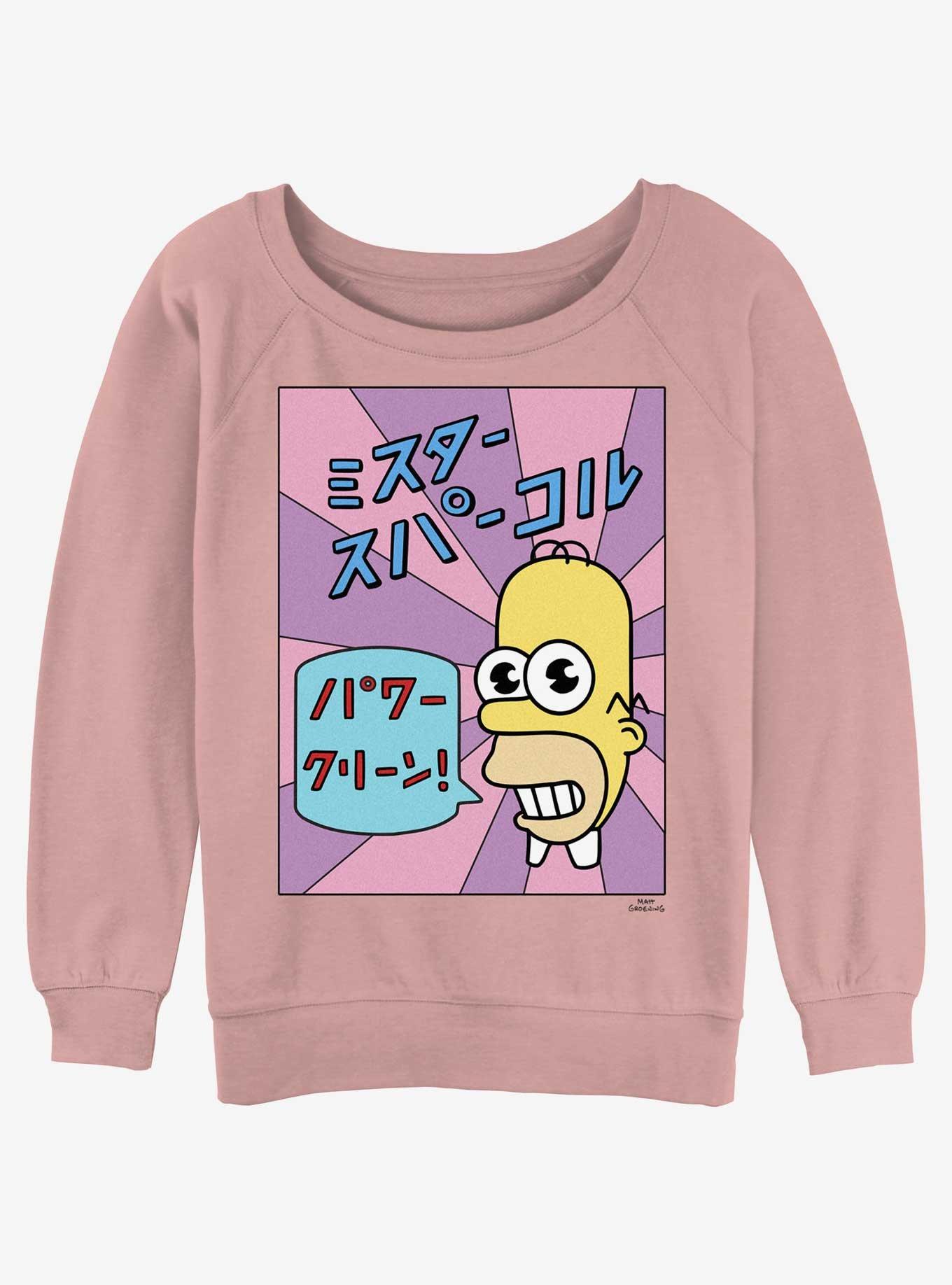 The Simpsons Mr. Sparkle Girls Slouchy Sweatshirt