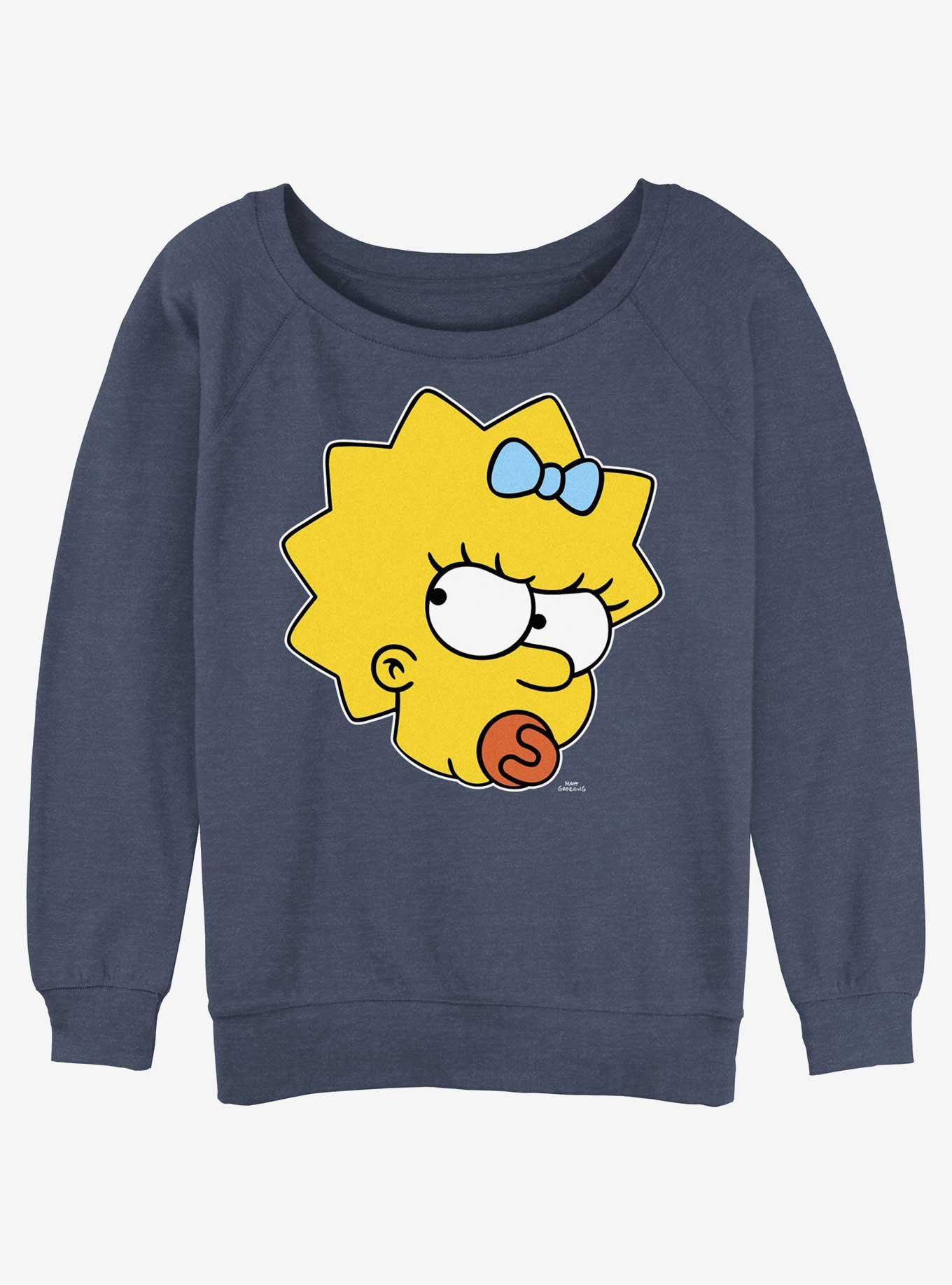 The Simpsons Sassy Maggie Girls Slouchy Sweatshirt