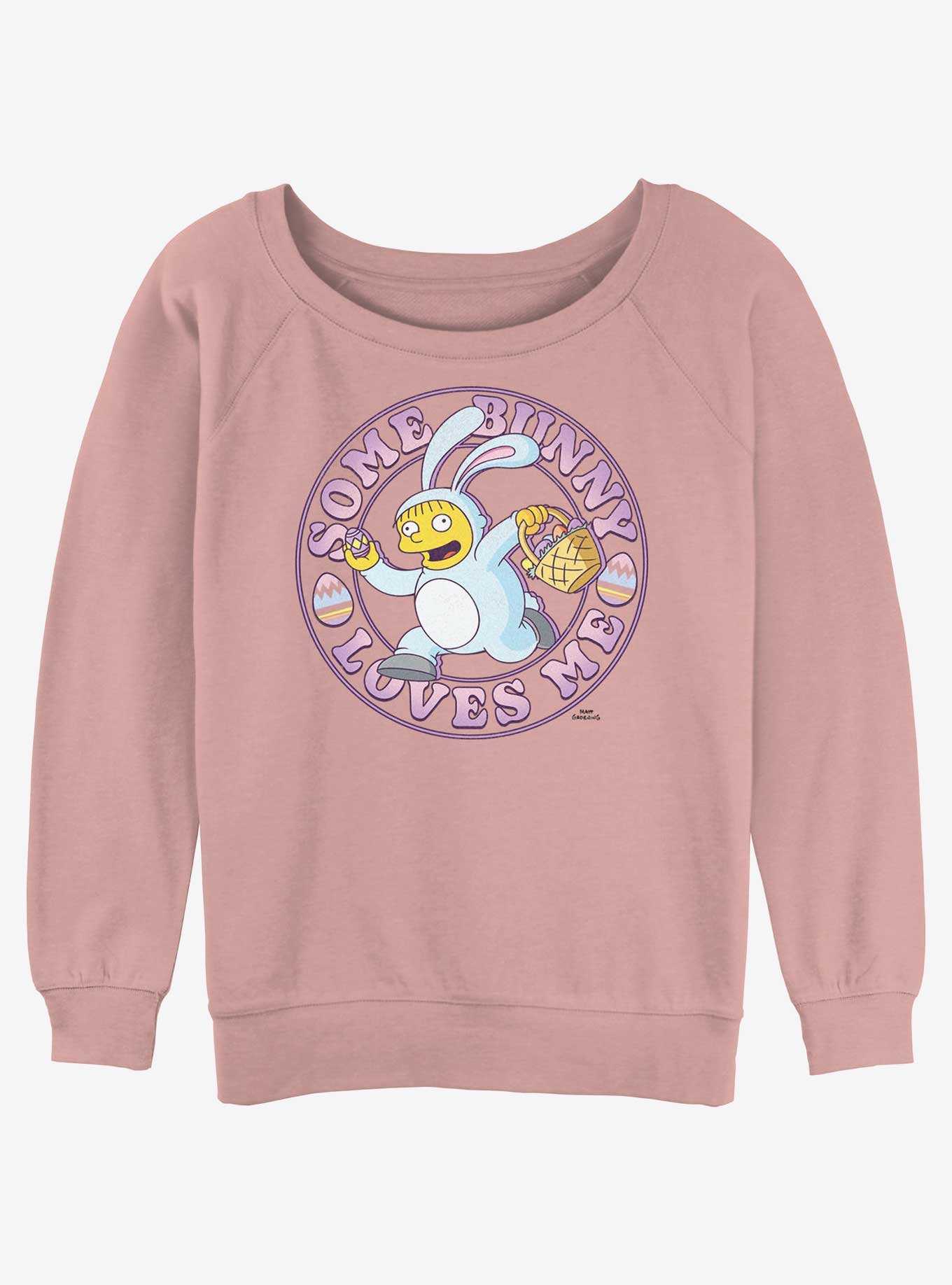 The Simpsons Some Bunny Loves Me Girls Slouchy Sweatshirt, , hi-res
