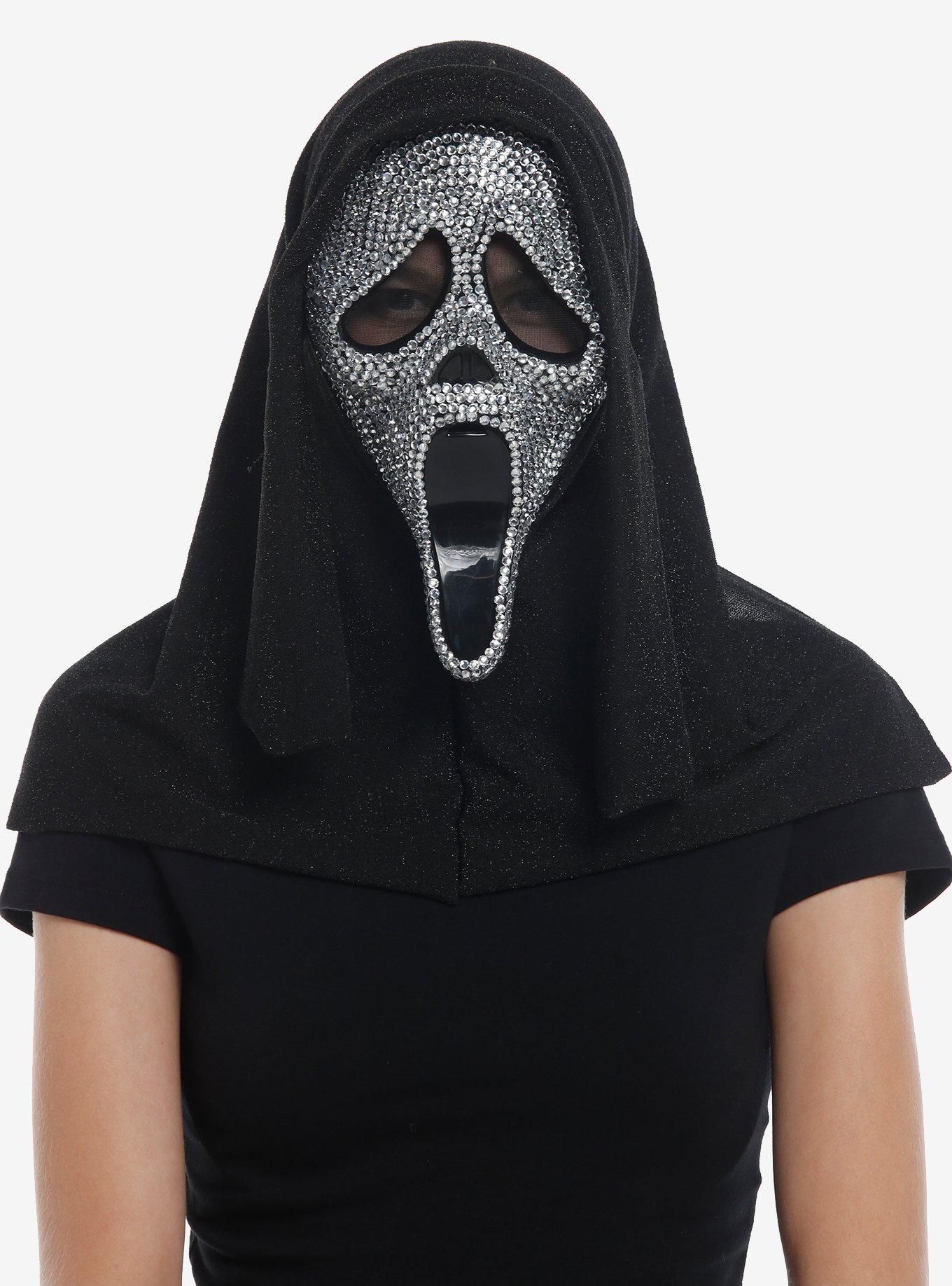 Scream Ghost Face Rhinestone Mask