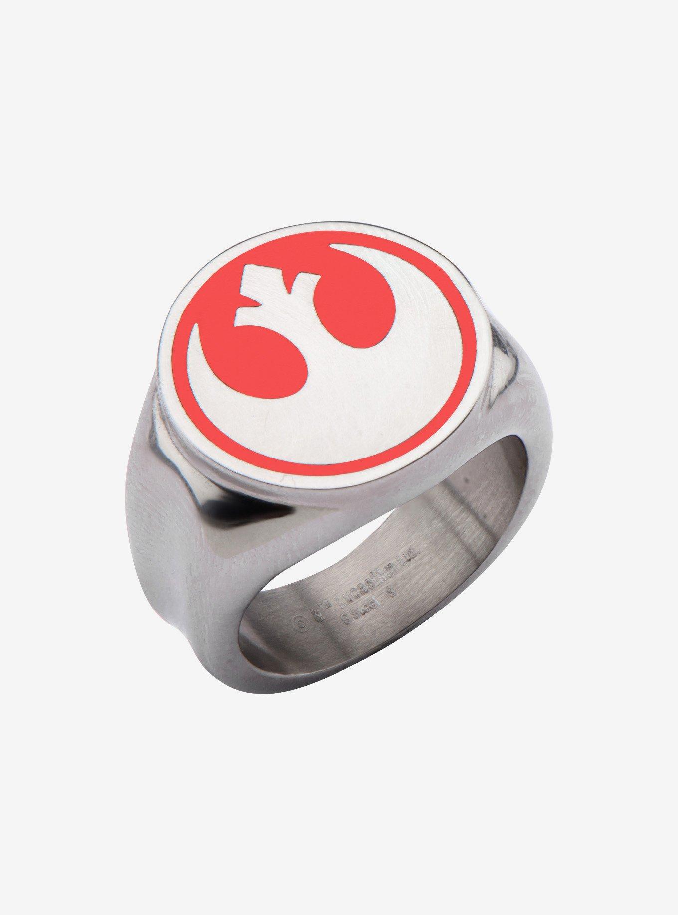 Star Wars Red Rebel Alliance Symbol Ring, , hi-res