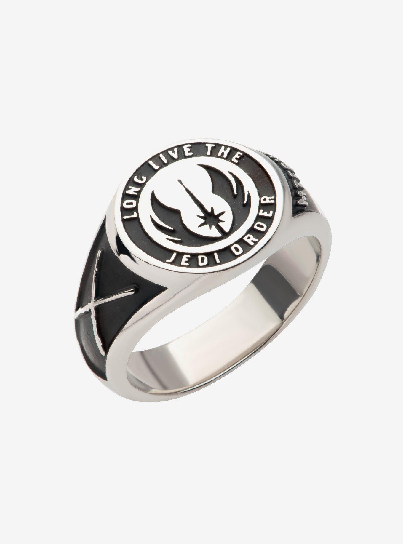 Star Wars Steel Obi-Wan Jedi Order Class Ring, MULTI, hi-res