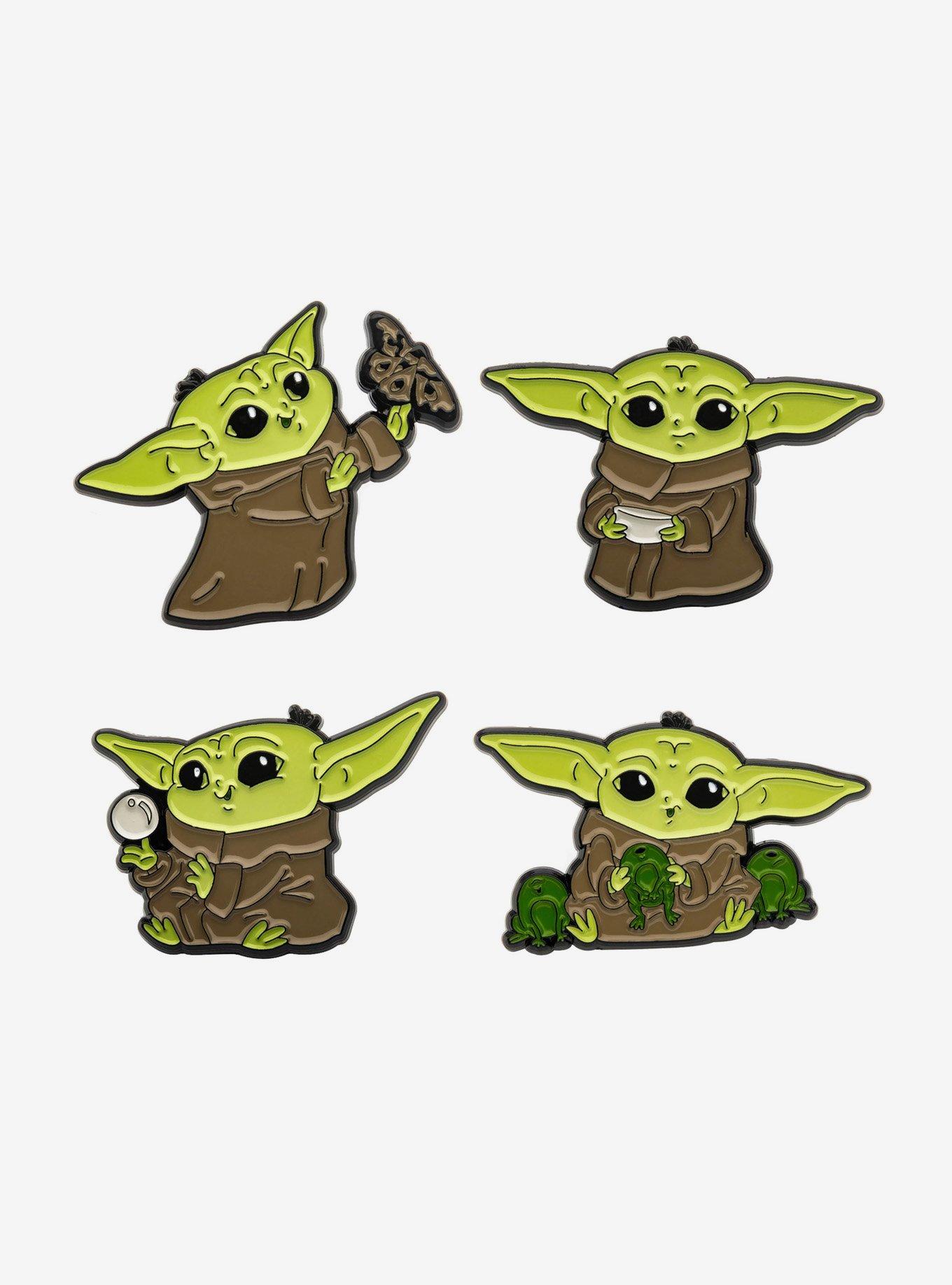 Star Wars The Mandalorian Baby Yodas The Child 4 Enamel Lapel Pin Set, , hi-res