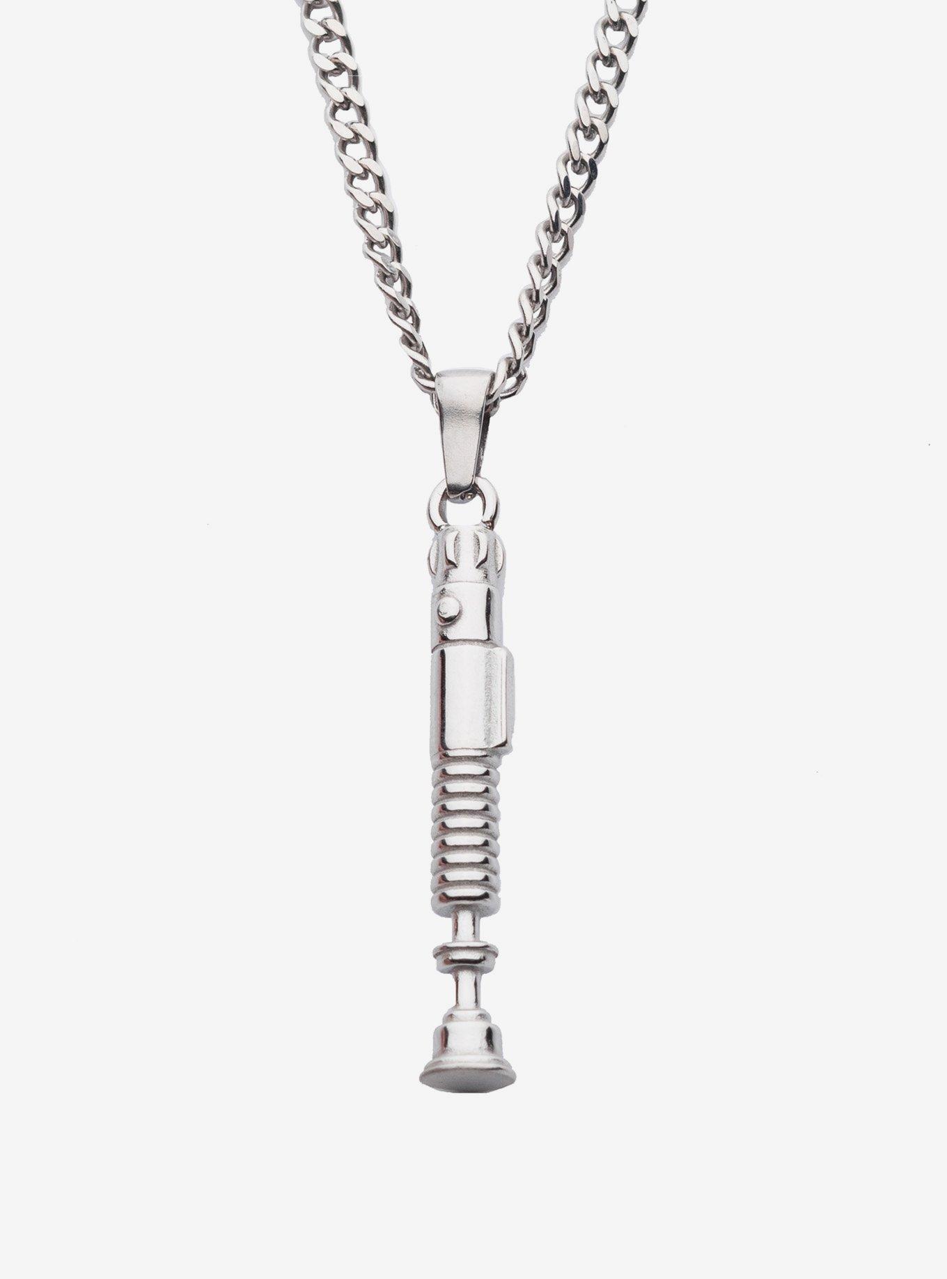 Star Wars Obi-wan Kenobi 3D Lightsaber Handle Pendant Necklace, , hi-res