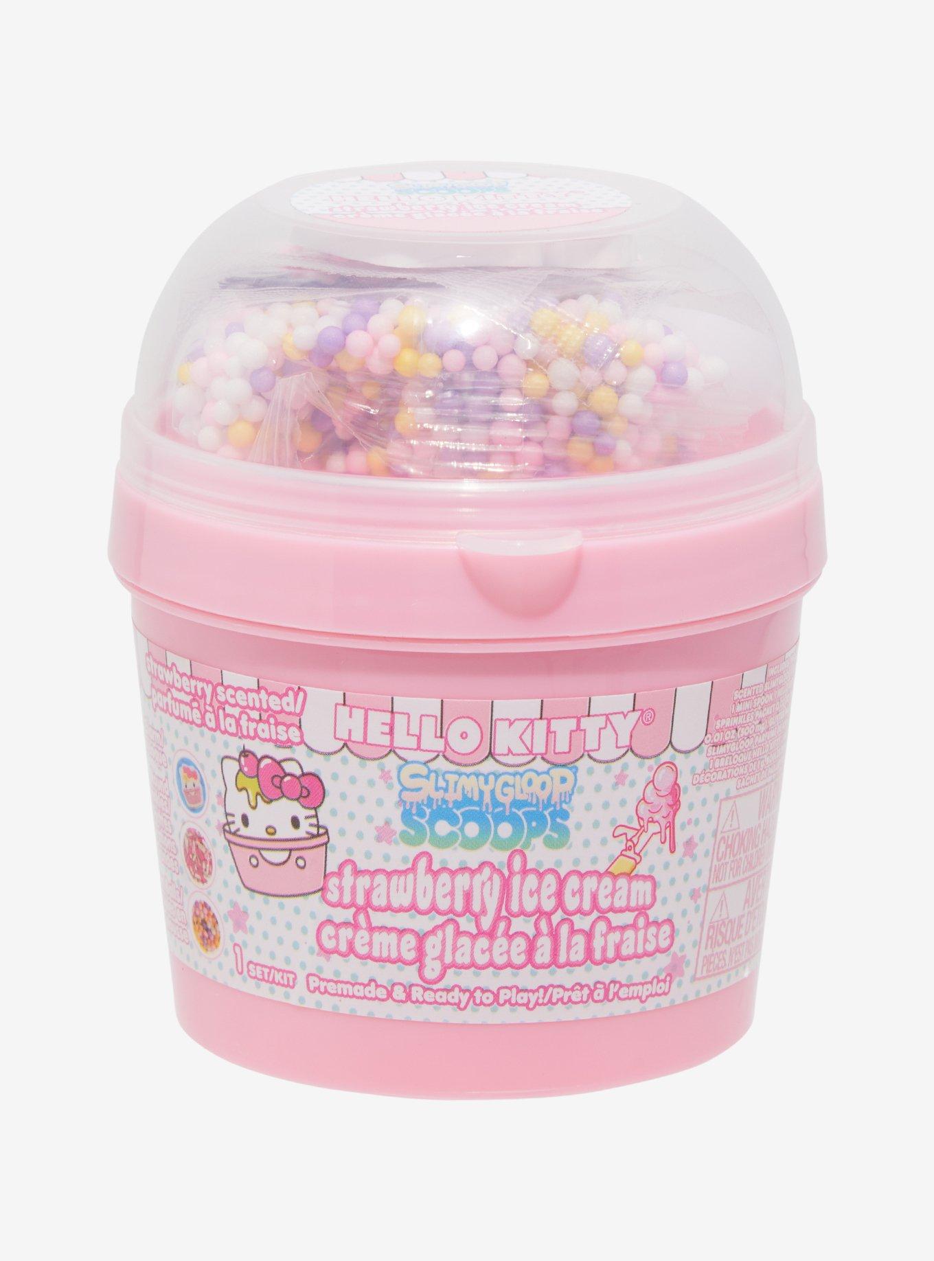 Hello Kitty Strawberry Ice Cream Slime, , hi-res