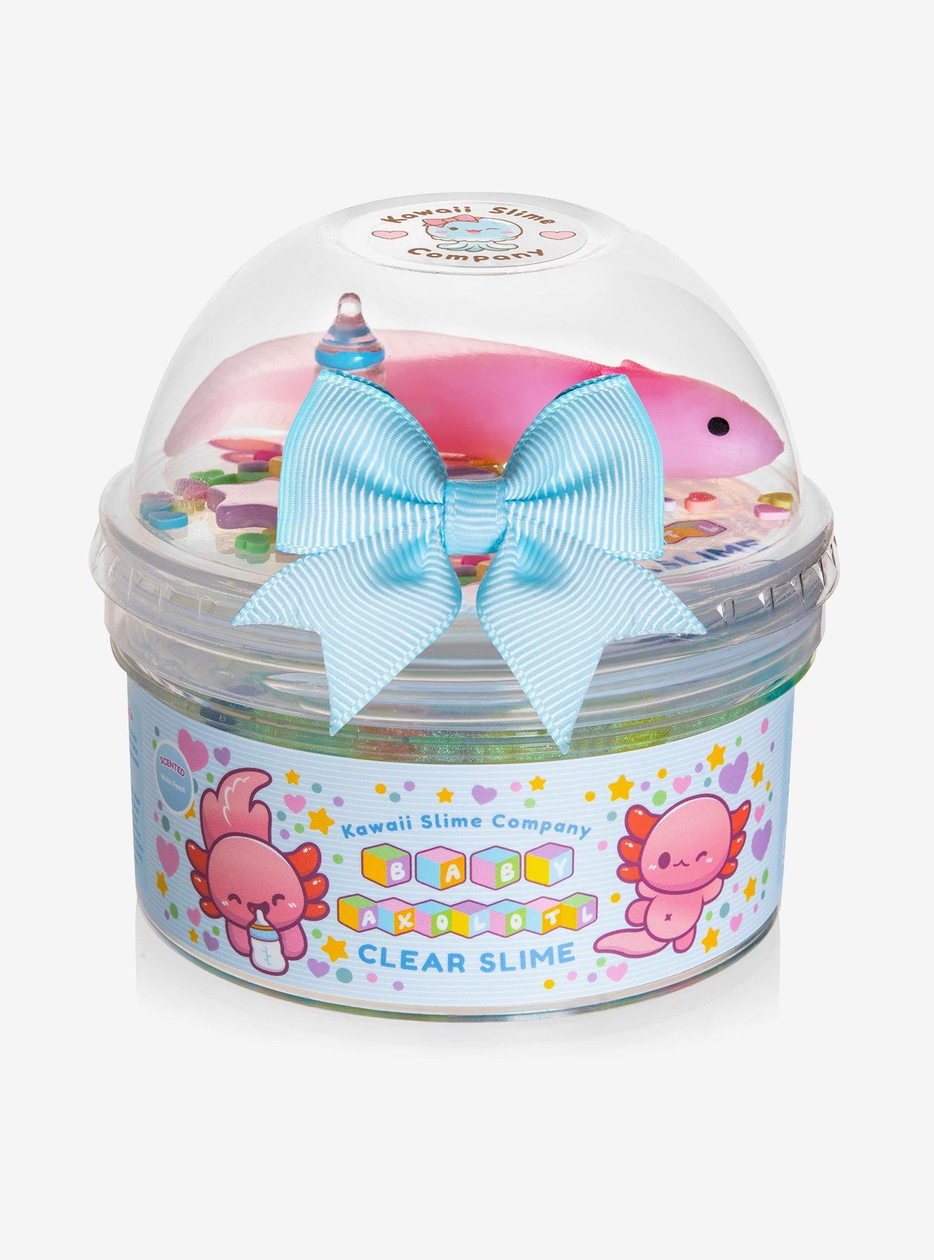 Kawaii Slime Company Baby Axolotl Clear Slime