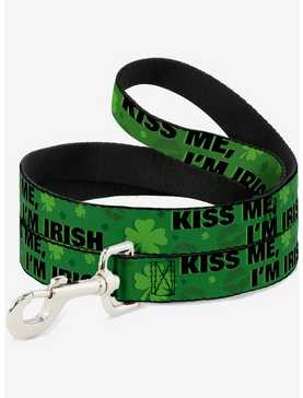 Kiss Me I'm Irish Clovers Kisses Dog Leash, , hi-res