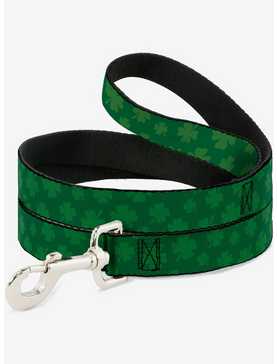 St. Patrick's Day Clovers Scattered Green Dog Leash, , hi-res