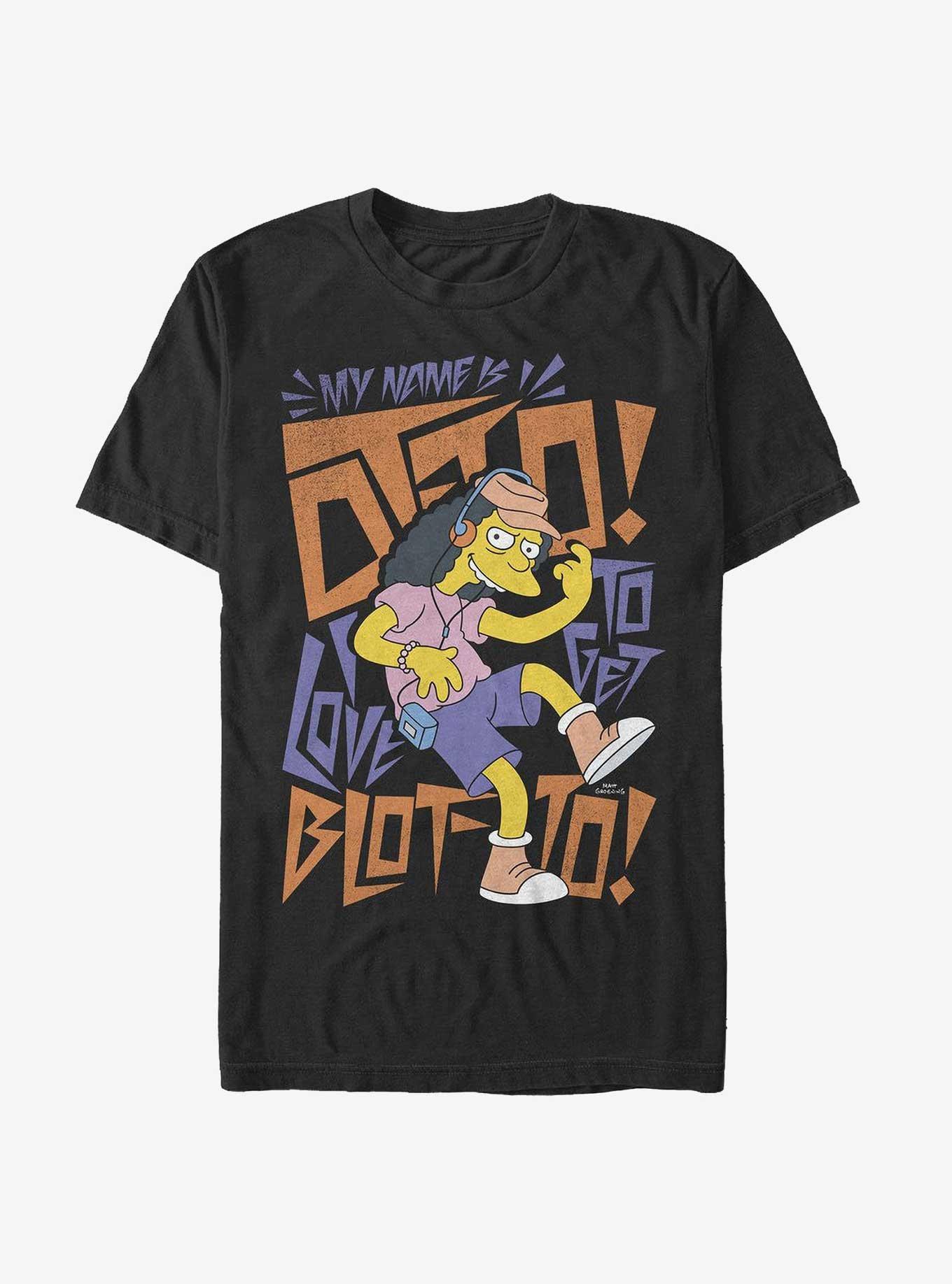 The Simpsons My Name Is Otto! T-Shirt, BLACK, hi-res