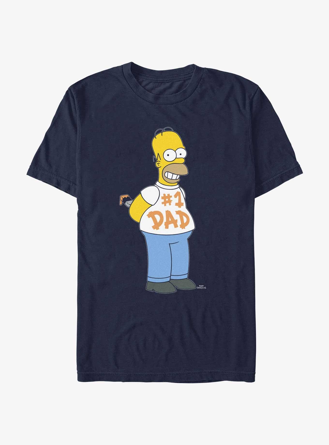 The Simpsons Number 1 Dad Homer T-Shirt, , hi-res