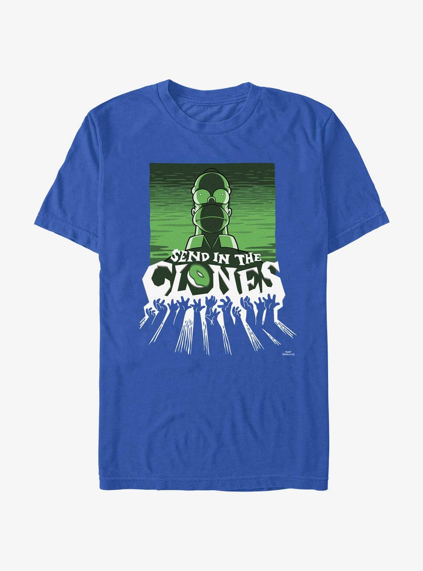 The Simpsons Send In The Clones T-Shirt, ROYAL, hi-res