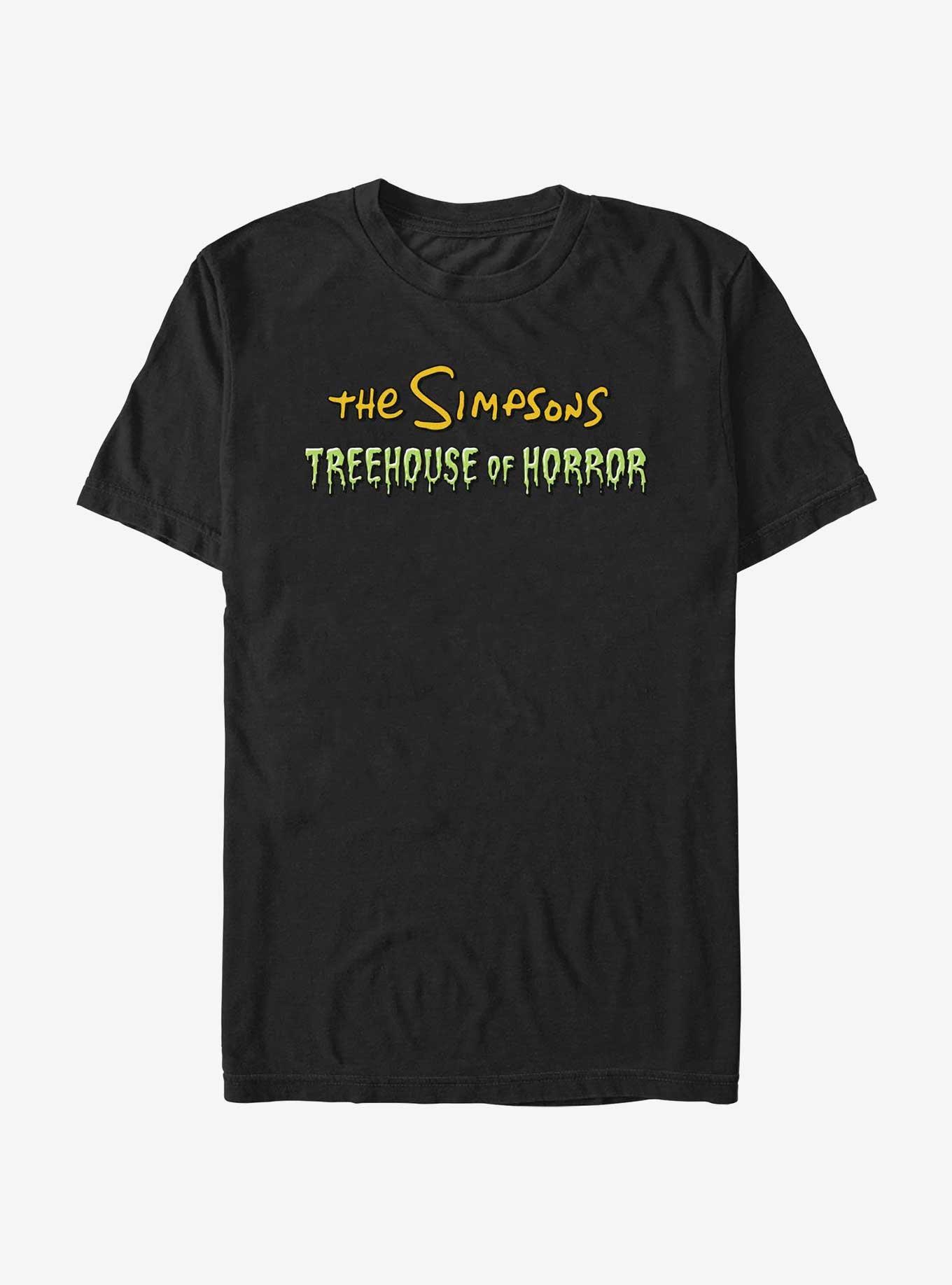 The Simpsons Treehouse Of Horror Logo T-Shirt, BLACK, hi-res