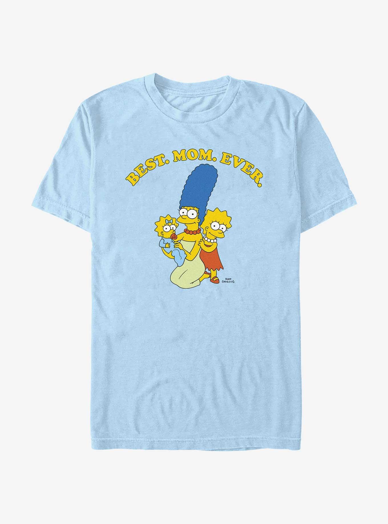 The Simpsons Marge Best. Mom. Ever. T-Shirt, LT BLUE, hi-res