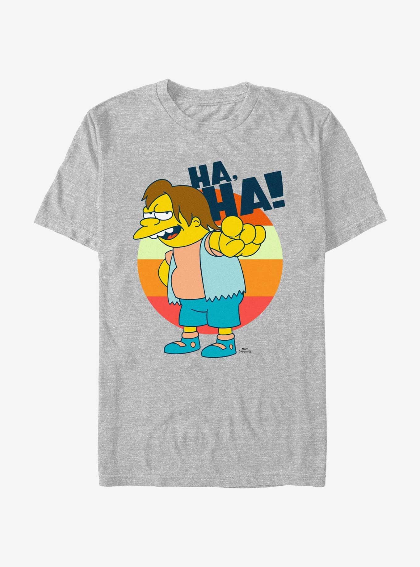 The Simpsons Nelson Ha, Ha! T-Shirt, ATH HTR, hi-res