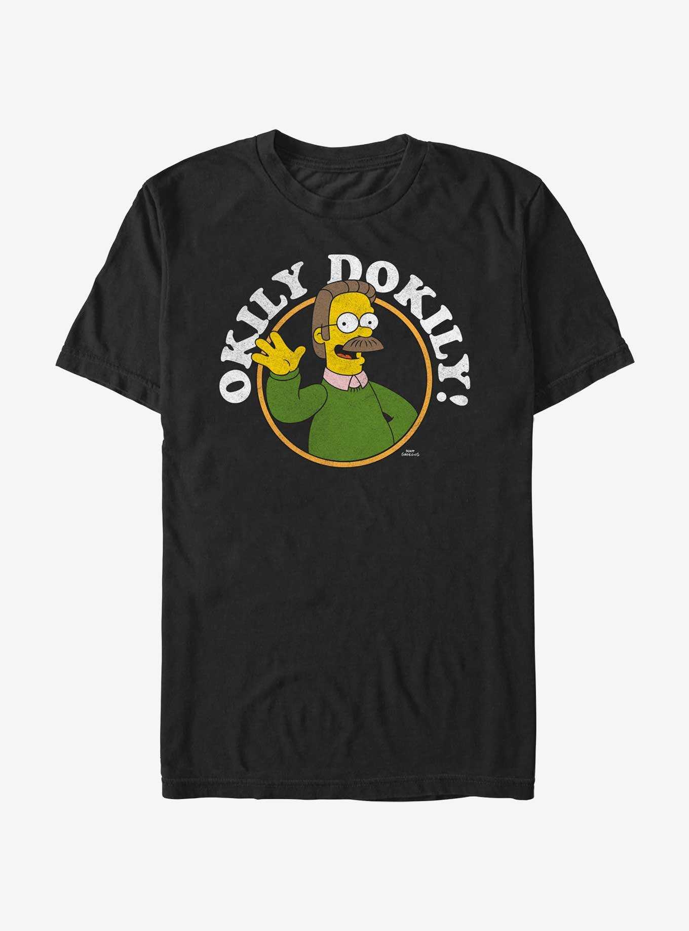 The Simpsons Ned Flanders Okily Dokily T-Shirt, , hi-res