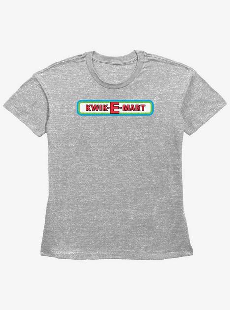 The Simpsons Kwik-e-mart Logo Girls Straight Fit T-shirt - Grey 