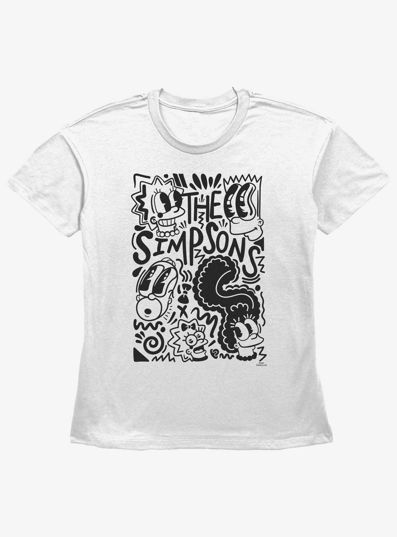 The Simpsons Pop Art Fam Girls Straight Fit T-Shirt, , hi-res
