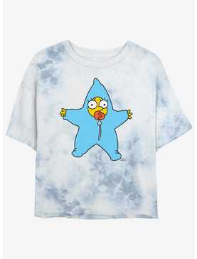 The Simpsons Maggie Snow Suit Girls Tye-Dye Crop T-Shirt, , hi-res