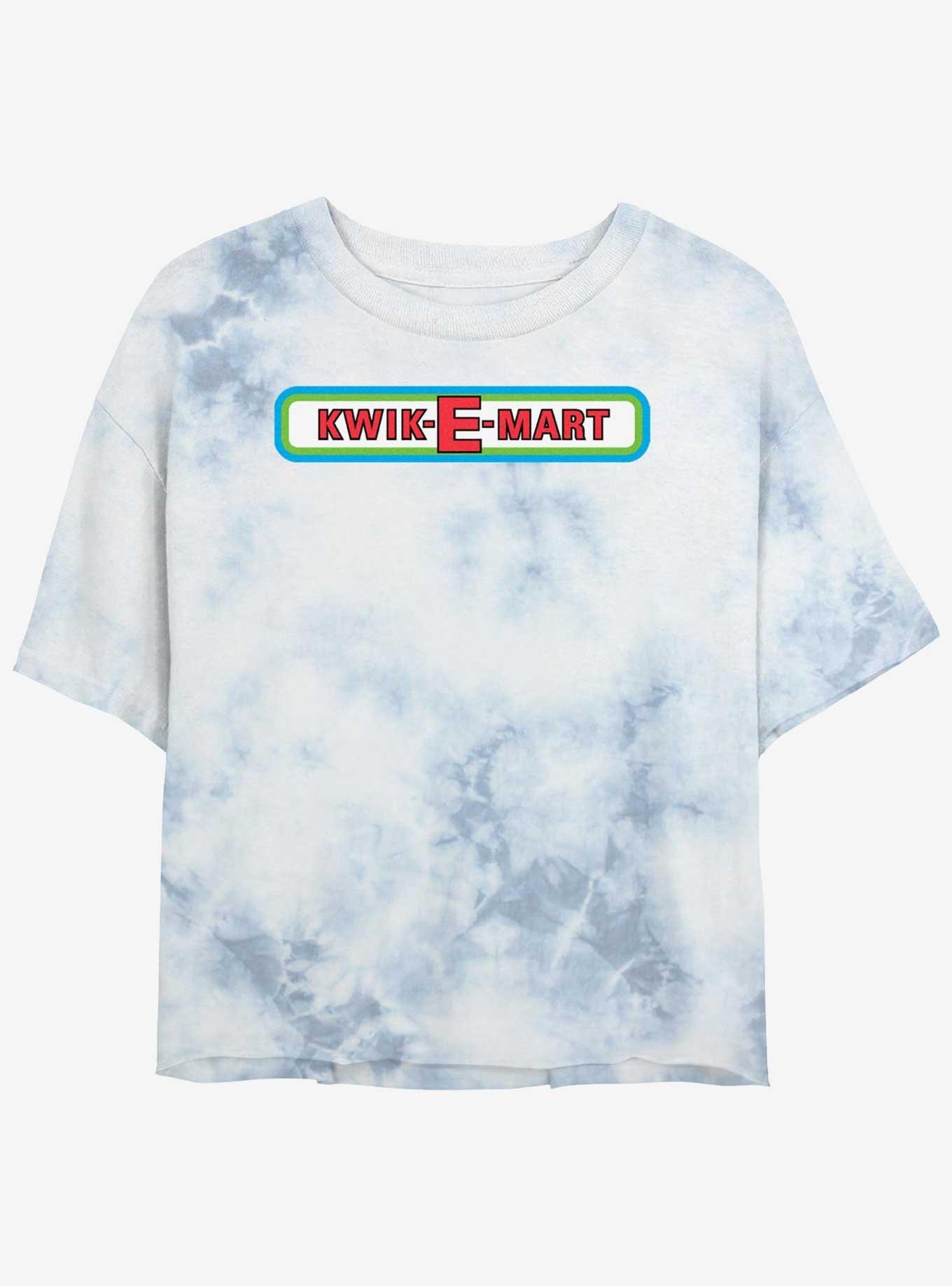 The Simpsons Kwik-E-Mart Logo Girls Tye-Dye Crop T-Shirt, , hi-res