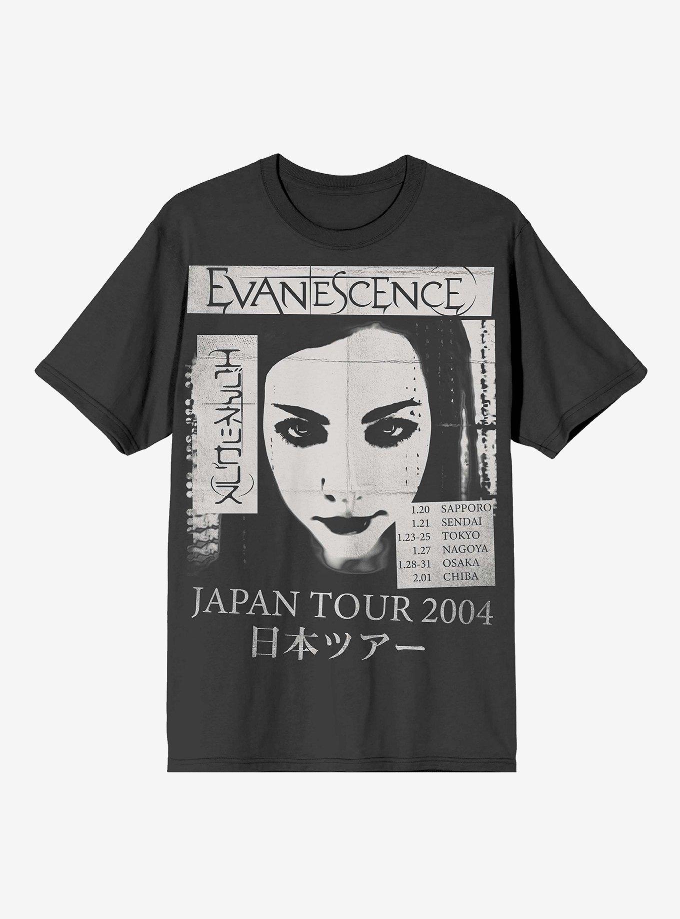 Hot Topic Evanescence Japan Tour Boyfriend Fit Girls T-Shirt | Hamilton  Place