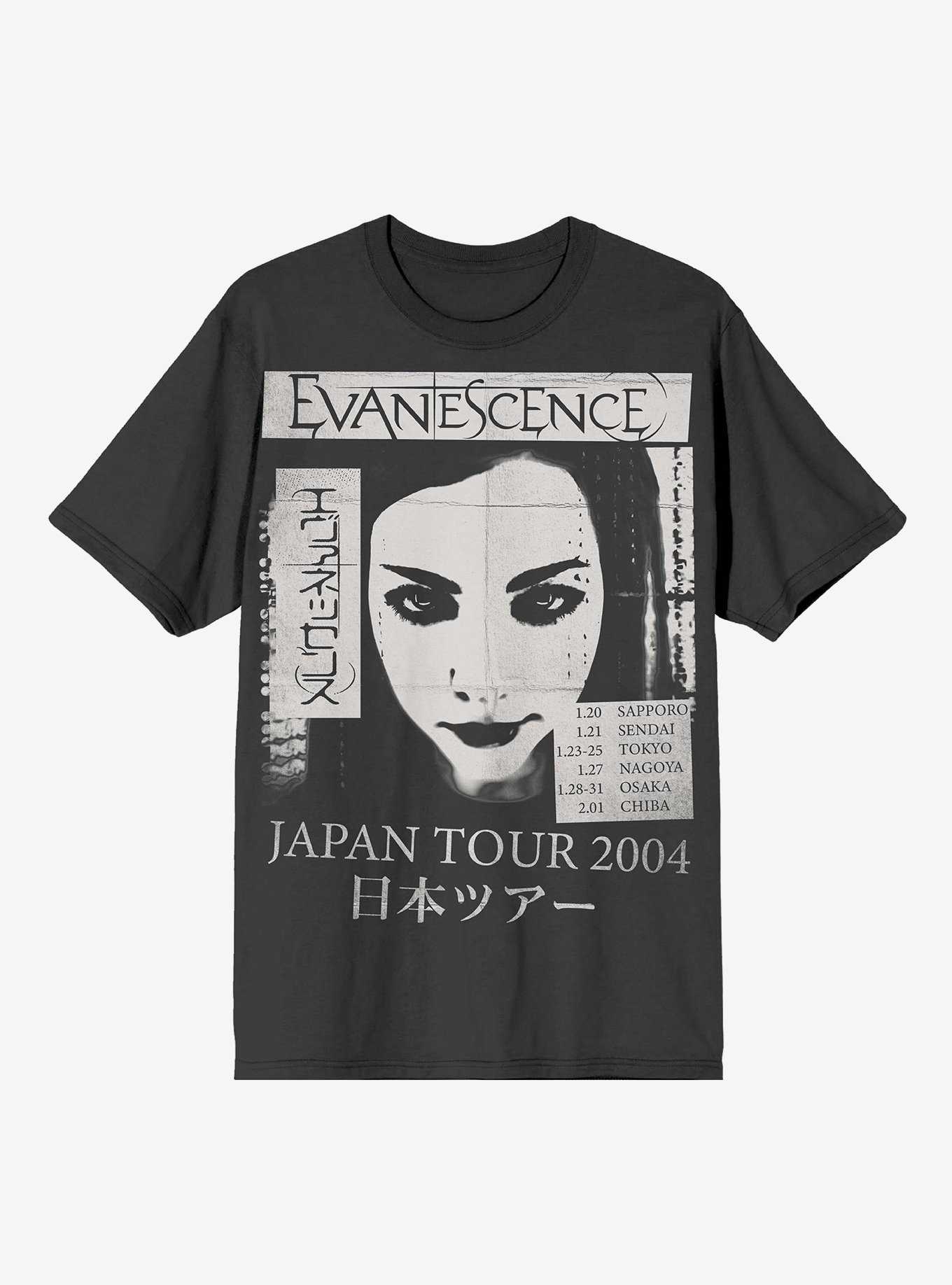 Evanescence Japan Tour Boyfriend Fit Girls T-Shirt, , hi-res