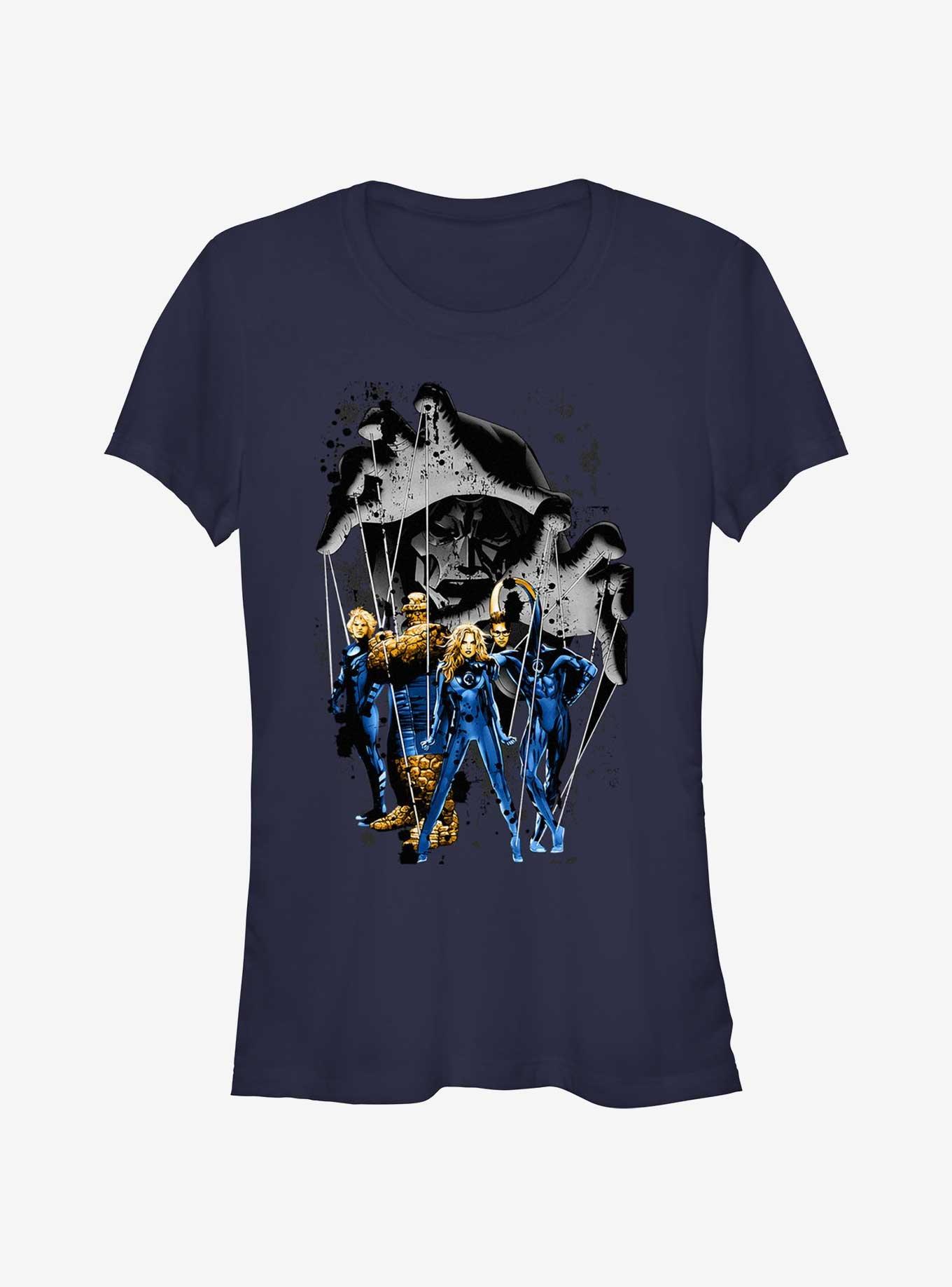 Marvel Fantastic Four Puppet Master Girls T-Shirt, NAVY, hi-res