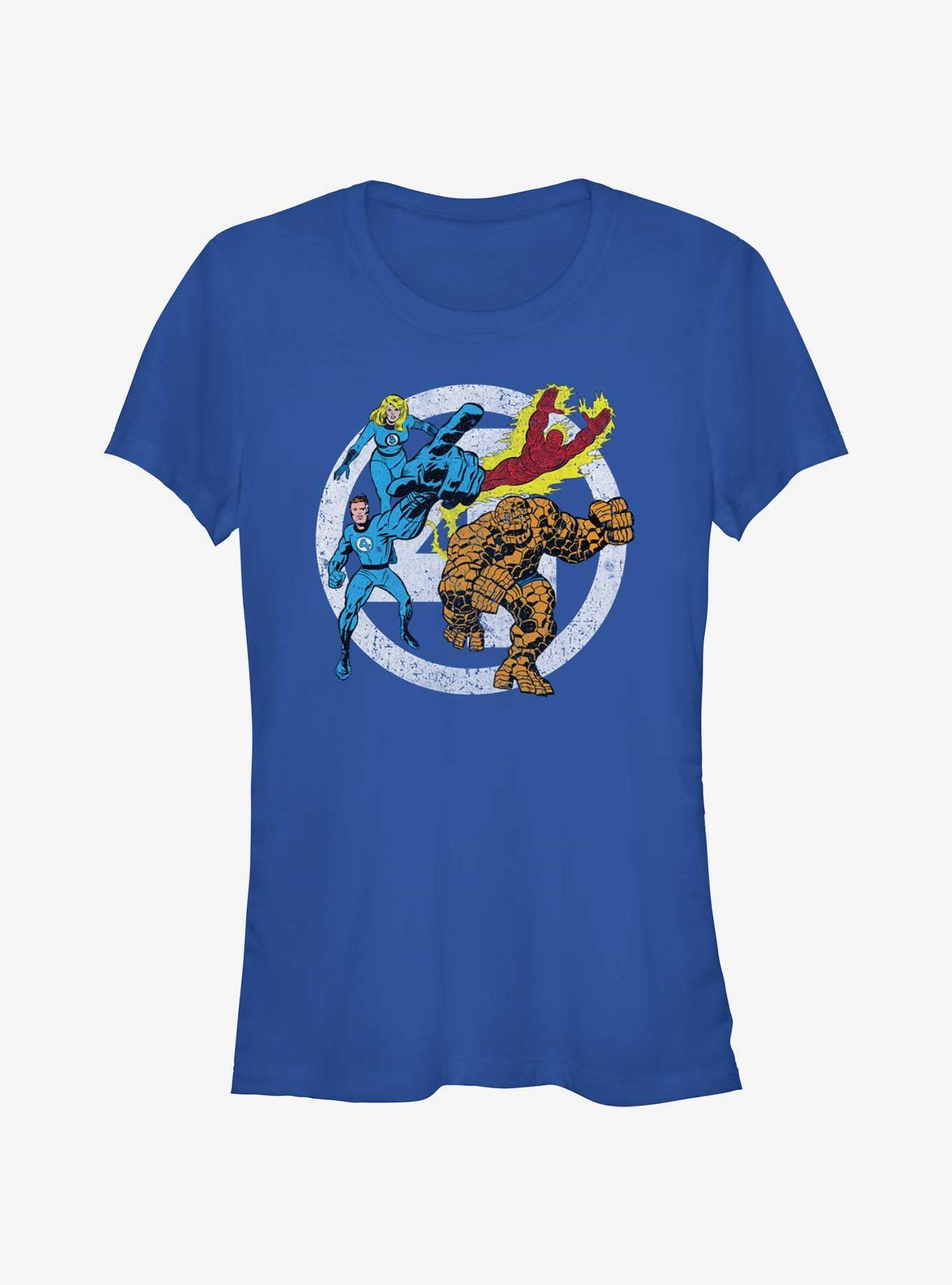 Marvel Fantastic Four Team Four Front Girls T-Shirt, , hi-res