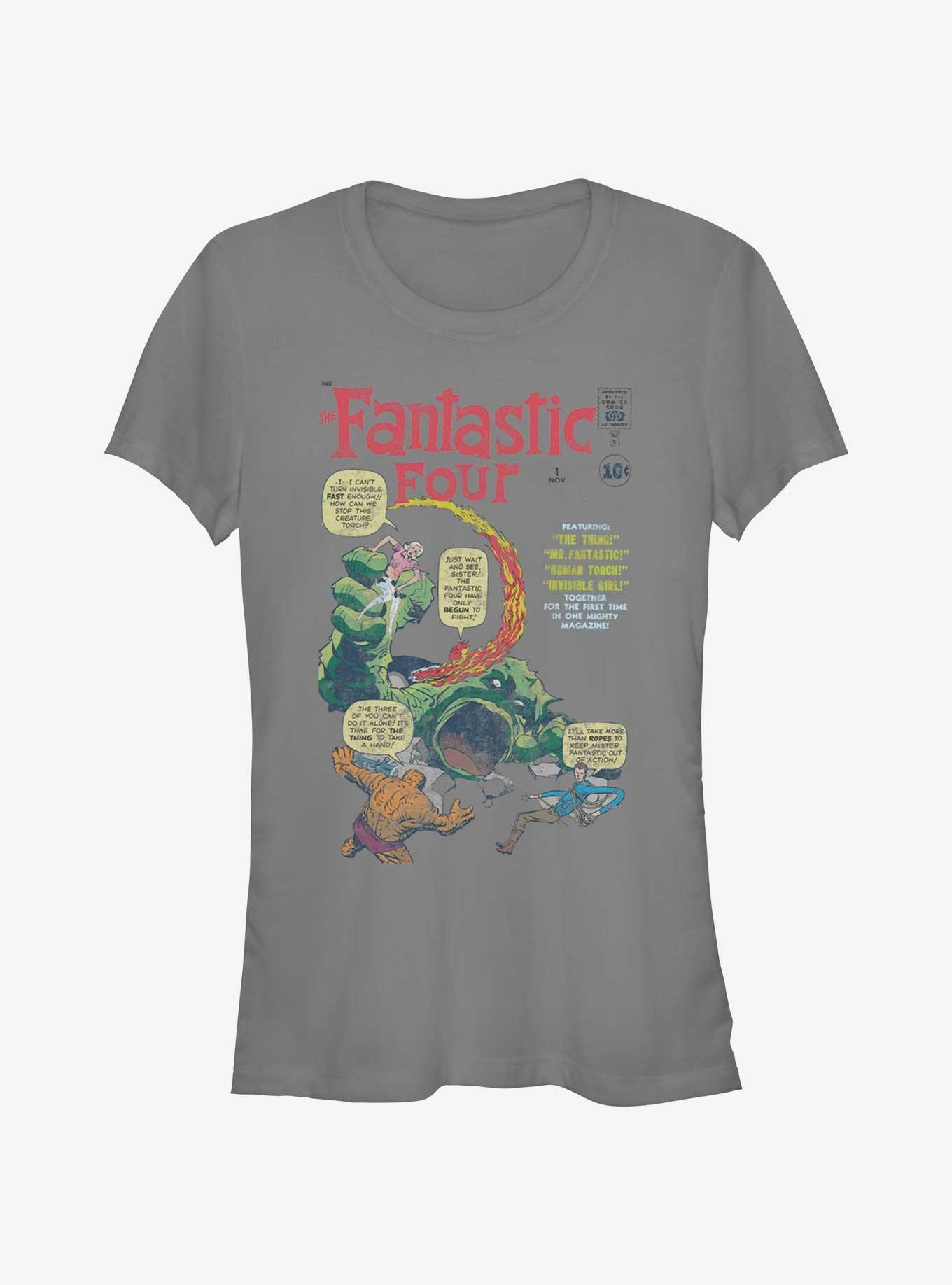 Marvel Fantastic Four Original Four Girls T-Shirt, CHARCOAL, hi-res
