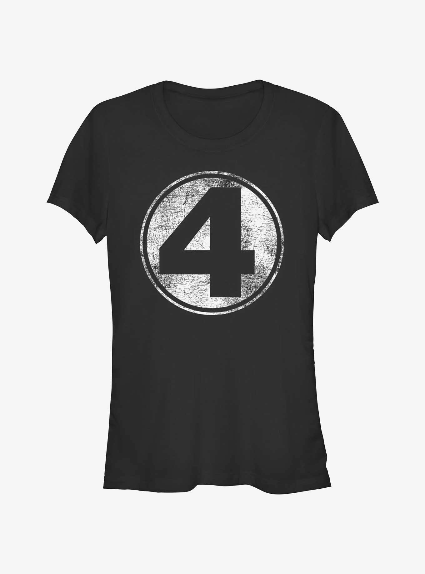 Marvel Fantastic Four Distressed Logo Girls T-Shirt, , hi-res