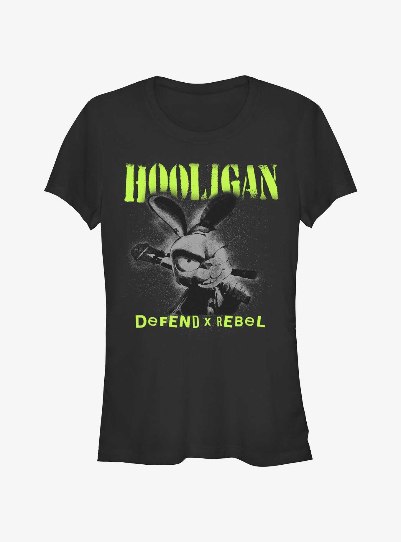 My Pet Hooligan Defend X Rebel Bunny Girls T-Shirt, , hi-res