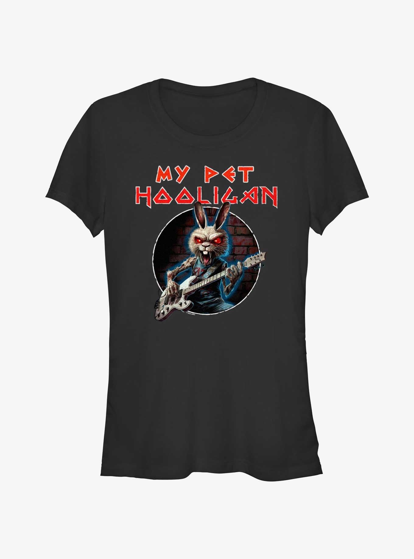 My Pet Hooligan Rock Out Rabid Bunny Girls T-Shirt, , hi-res