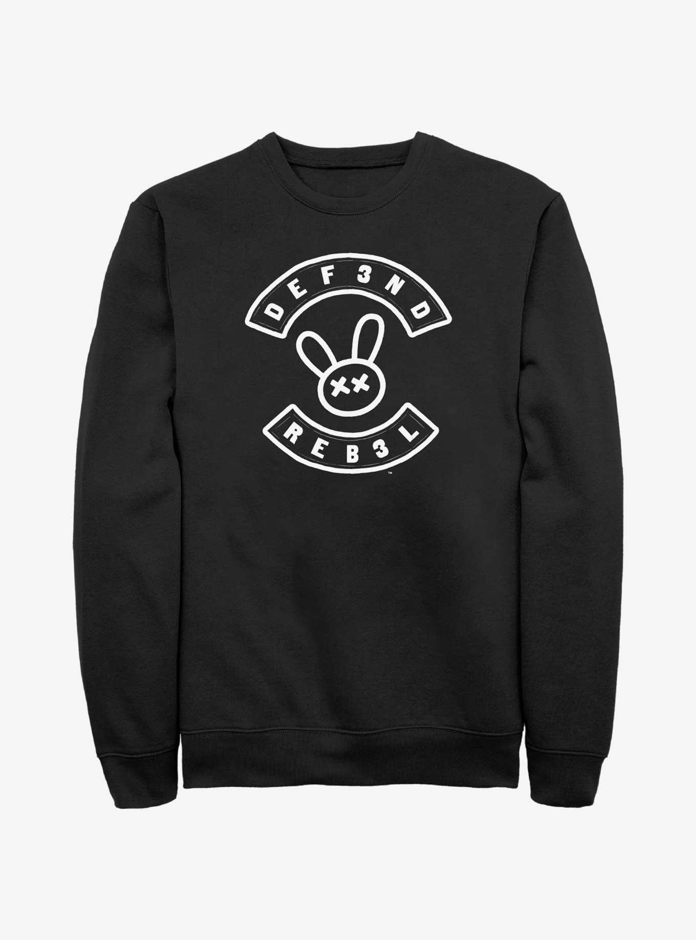 My Pet Hooligan Defend Rebel Logo Sweatshirt, BLACK, hi-res
