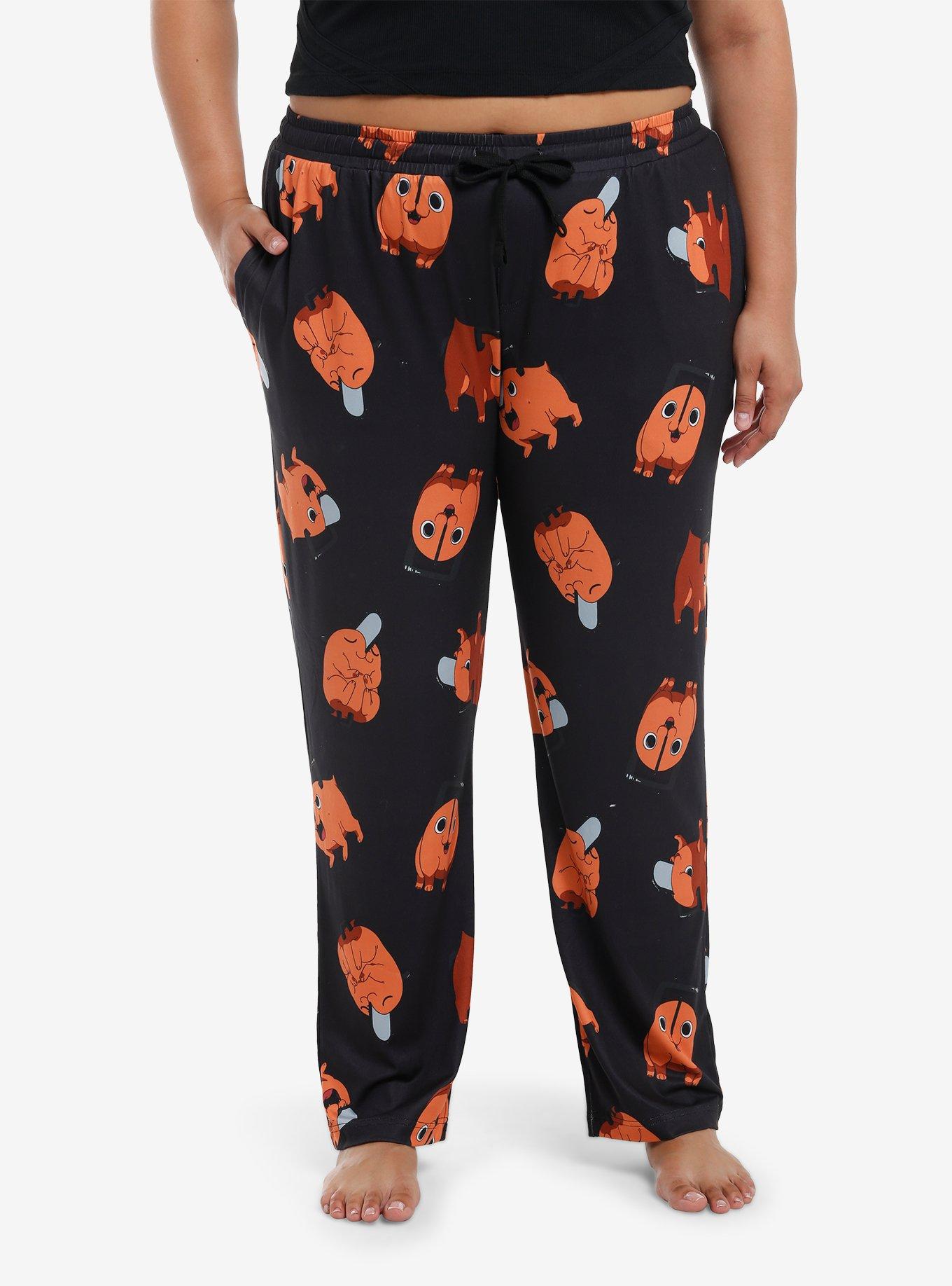 Chainsaw Man Pochita Pajama Pants Plus Size, , hi-res