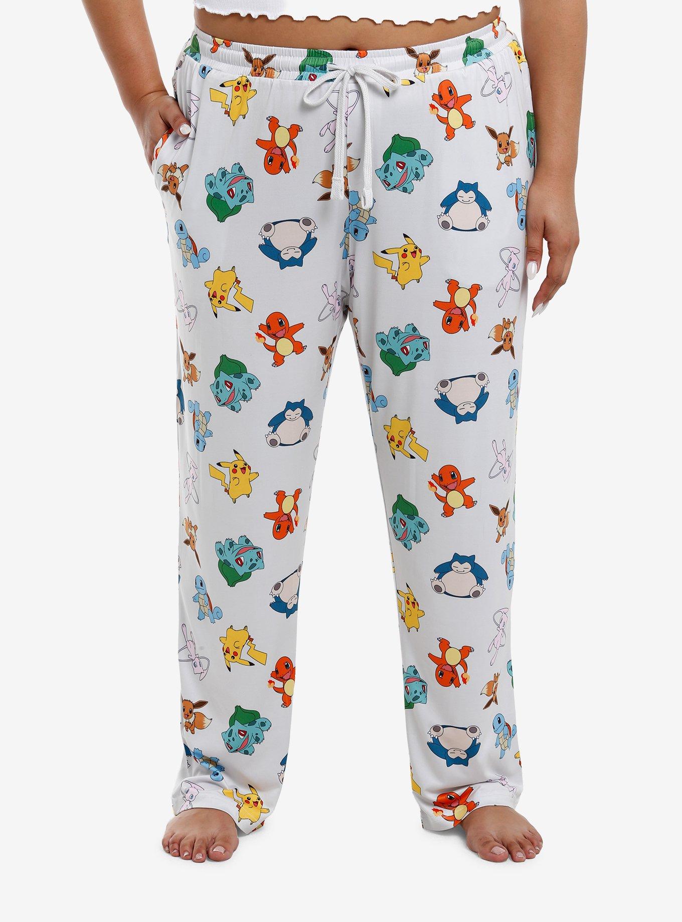 Pokemon Kanto Region Pajama Pants Plus Size, , hi-res