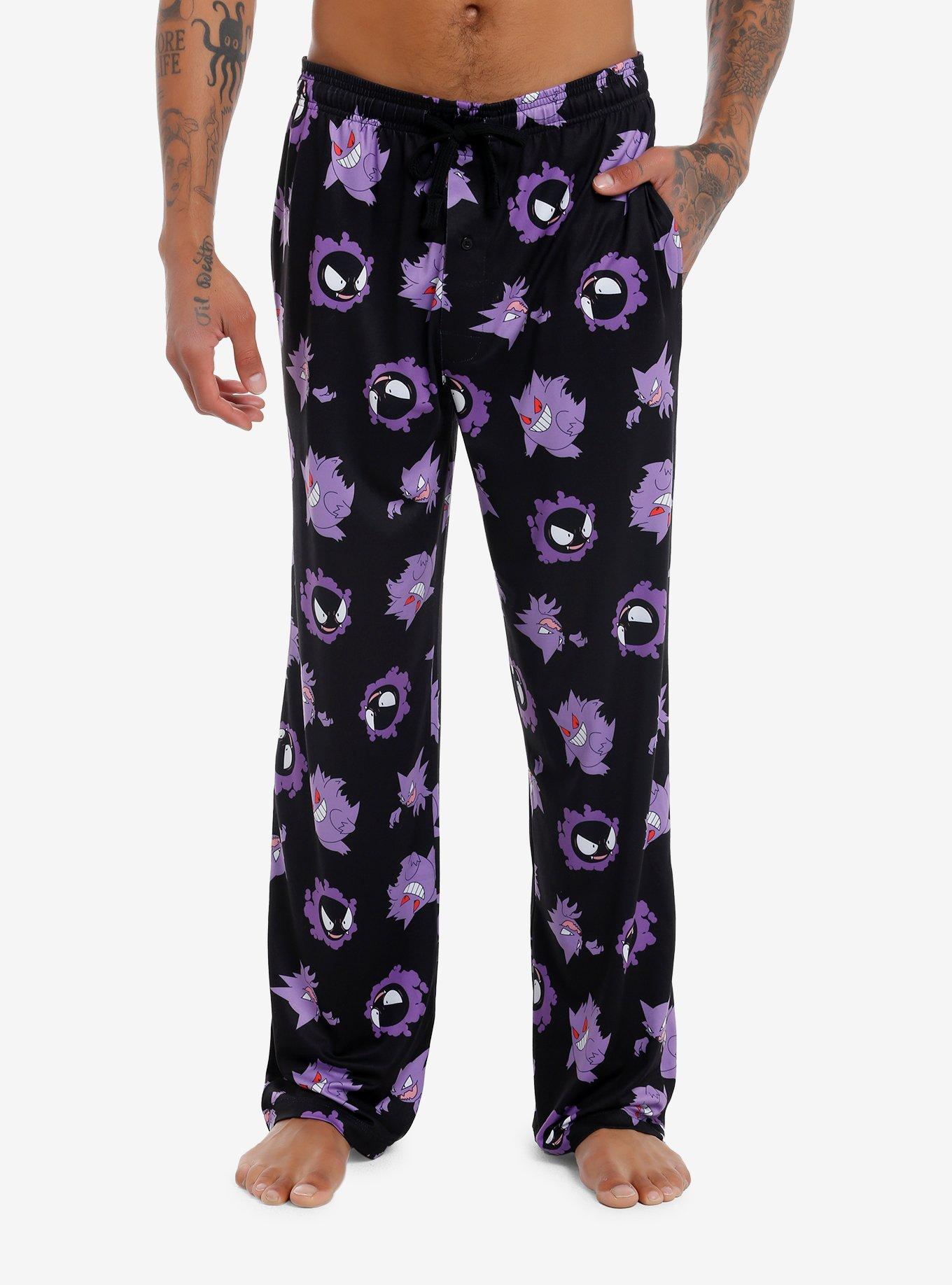 Pokemon Gengar Evolution Pajama Pants, PURPLE, hi-res