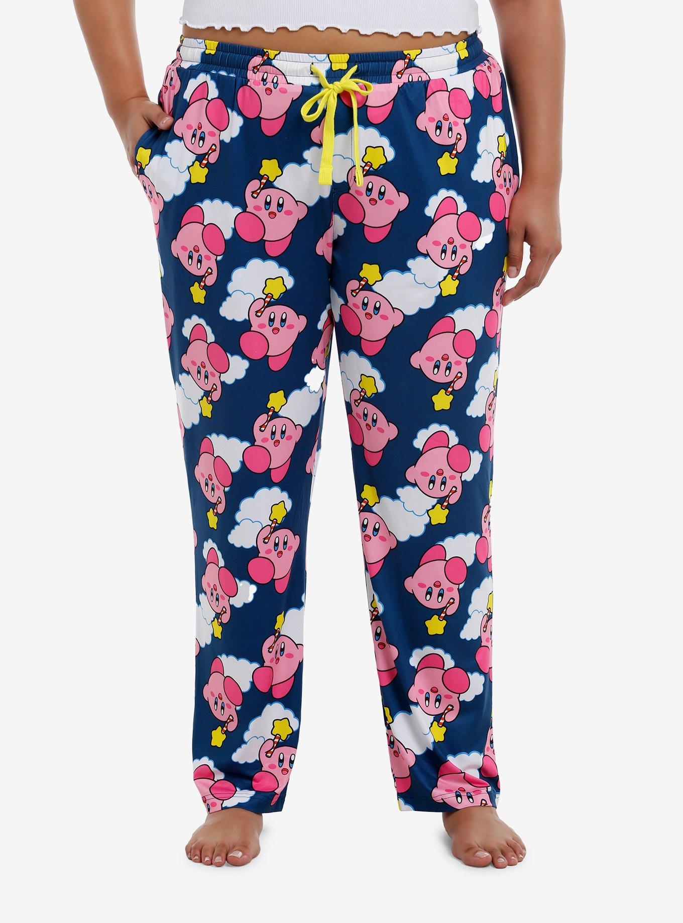 Kirby Star Cloud Pajama Pants Plus Size, , hi-res