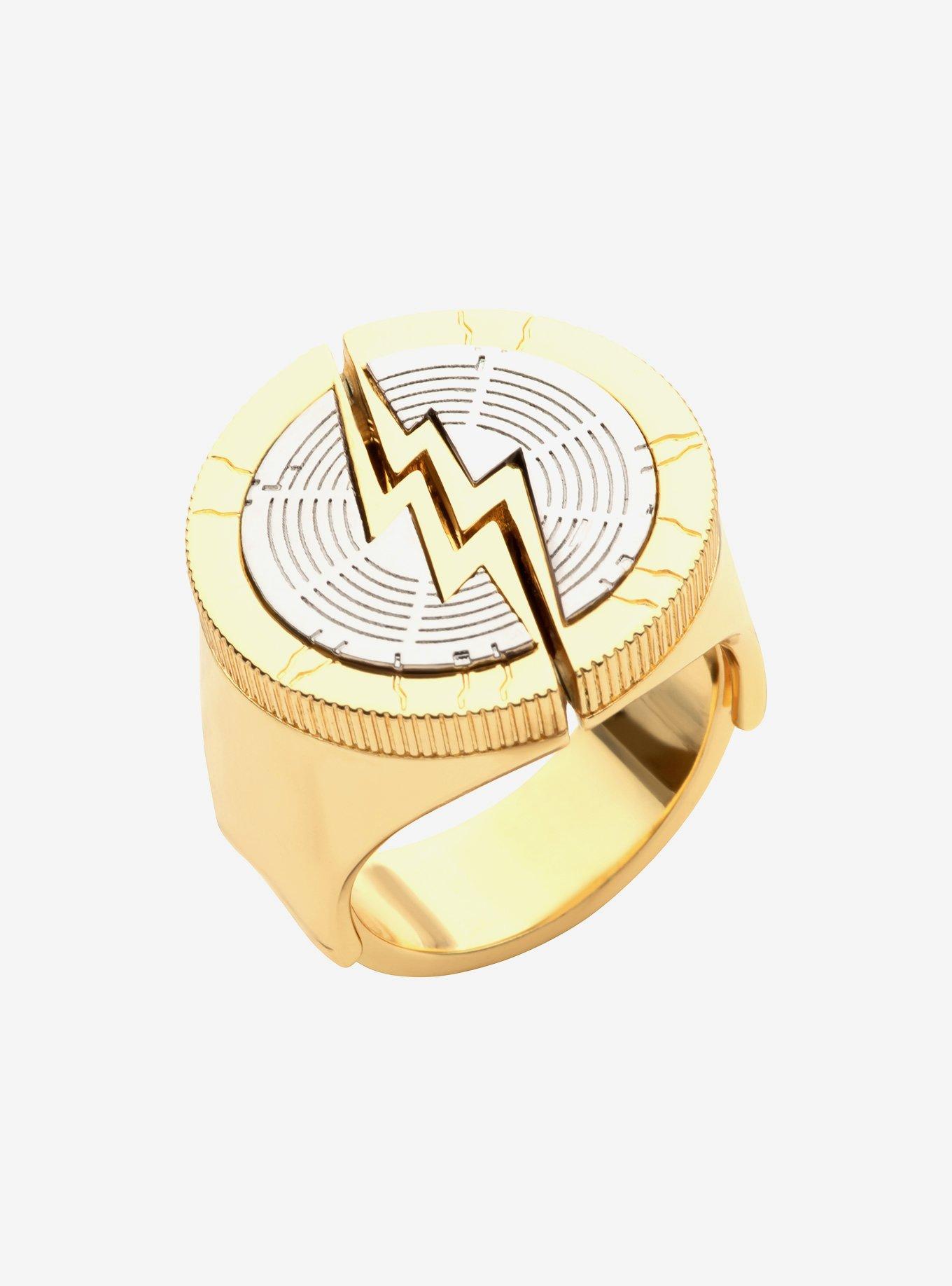 DC Comics The Flash Gold IP Slides Open Ring, , hi-res