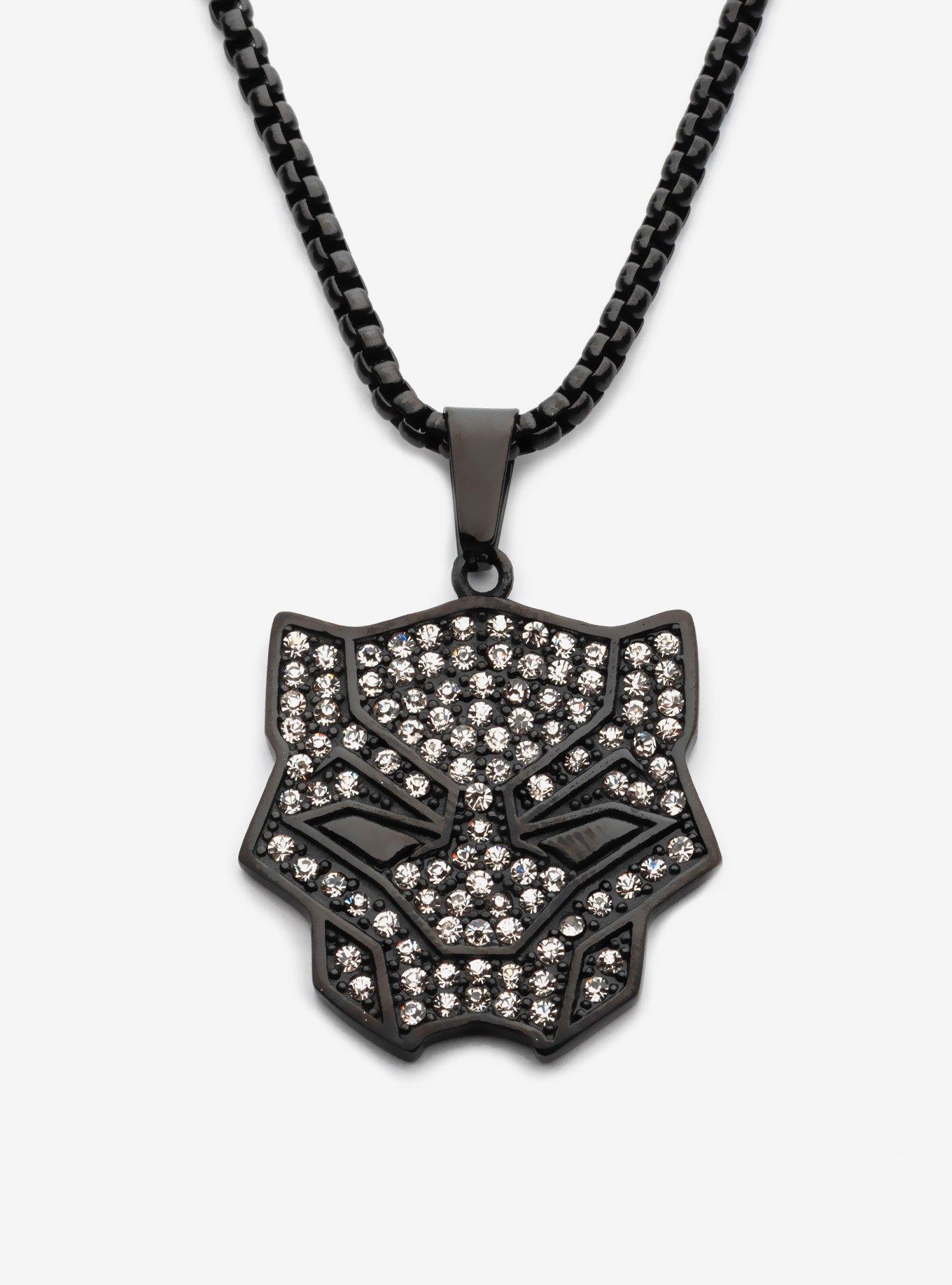 Marvel Black Panther White Gem Necklace, , hi-res